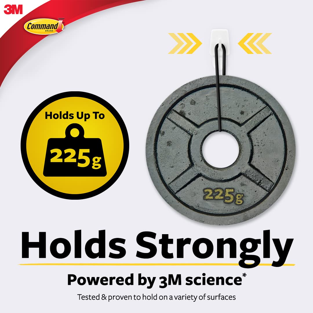 Command 17066 Micro, White, 3-Hooks (17066Es)