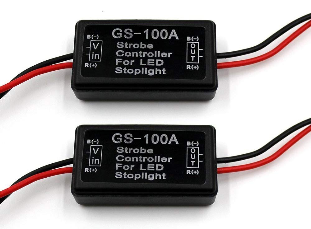 Fxc 2X 24W Flash Strobe Controller Flasher Module For Led Brake Light Tail Stop Light 12-30V