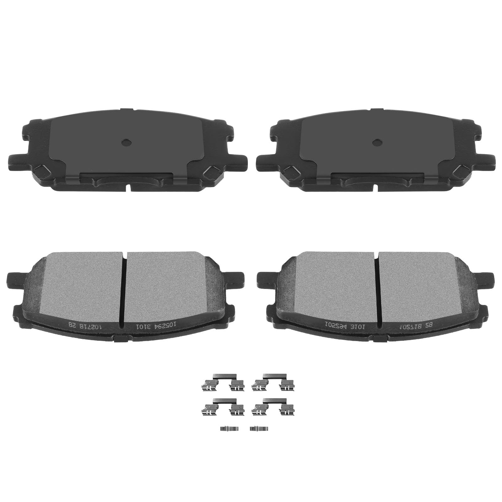 Automuto 4Pcs Front Semi-Metallic Disc Brake Pads Set D1005 For Lexus Rx330 2004-2006,For Lexus Rx350 2007-2009,For Toyota For H