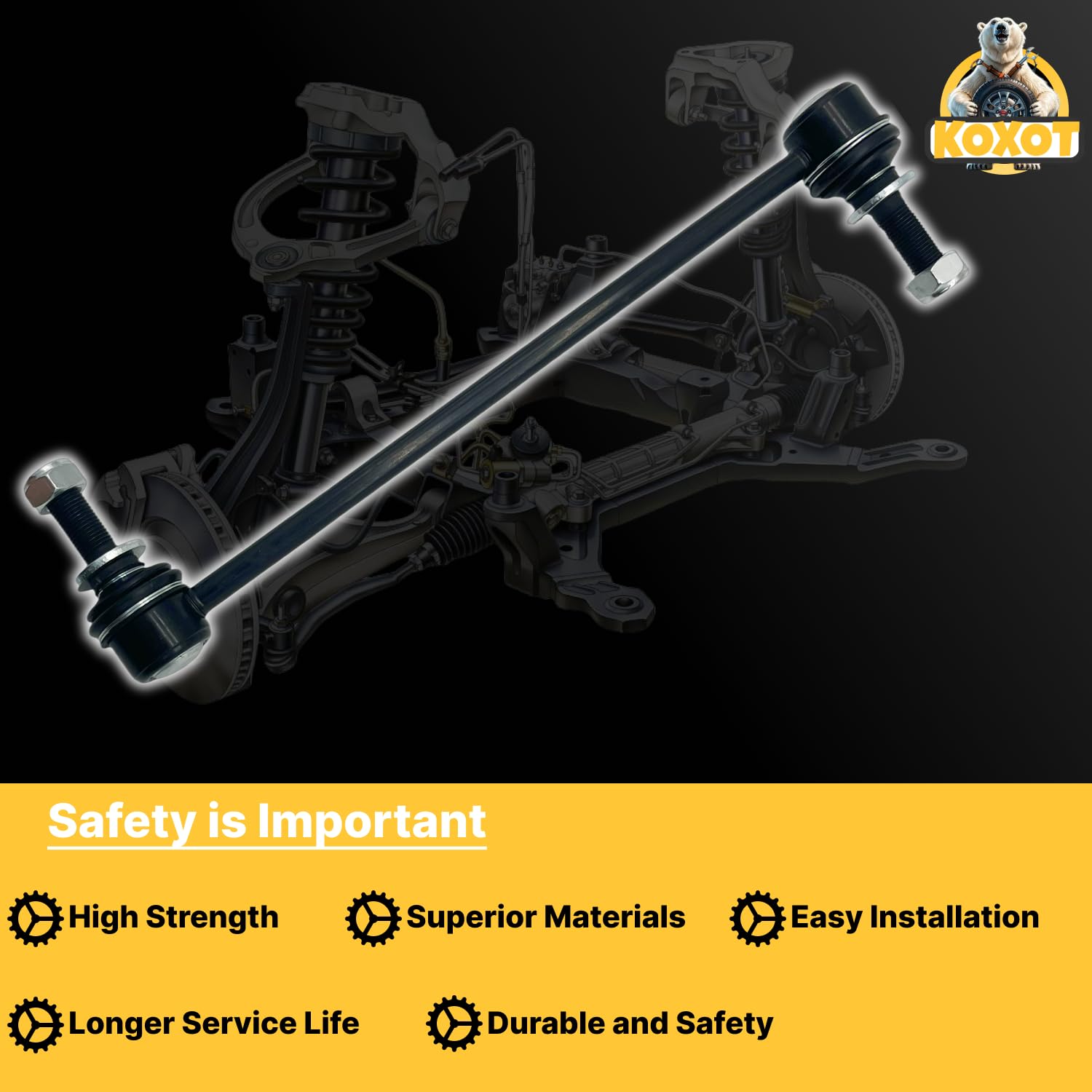 Koxot K750414 2Pcs Front Stabilizer Sway Bar Link Compatible With Cadillac Srx 2010 2011 2012 2013 2014 2015 2016