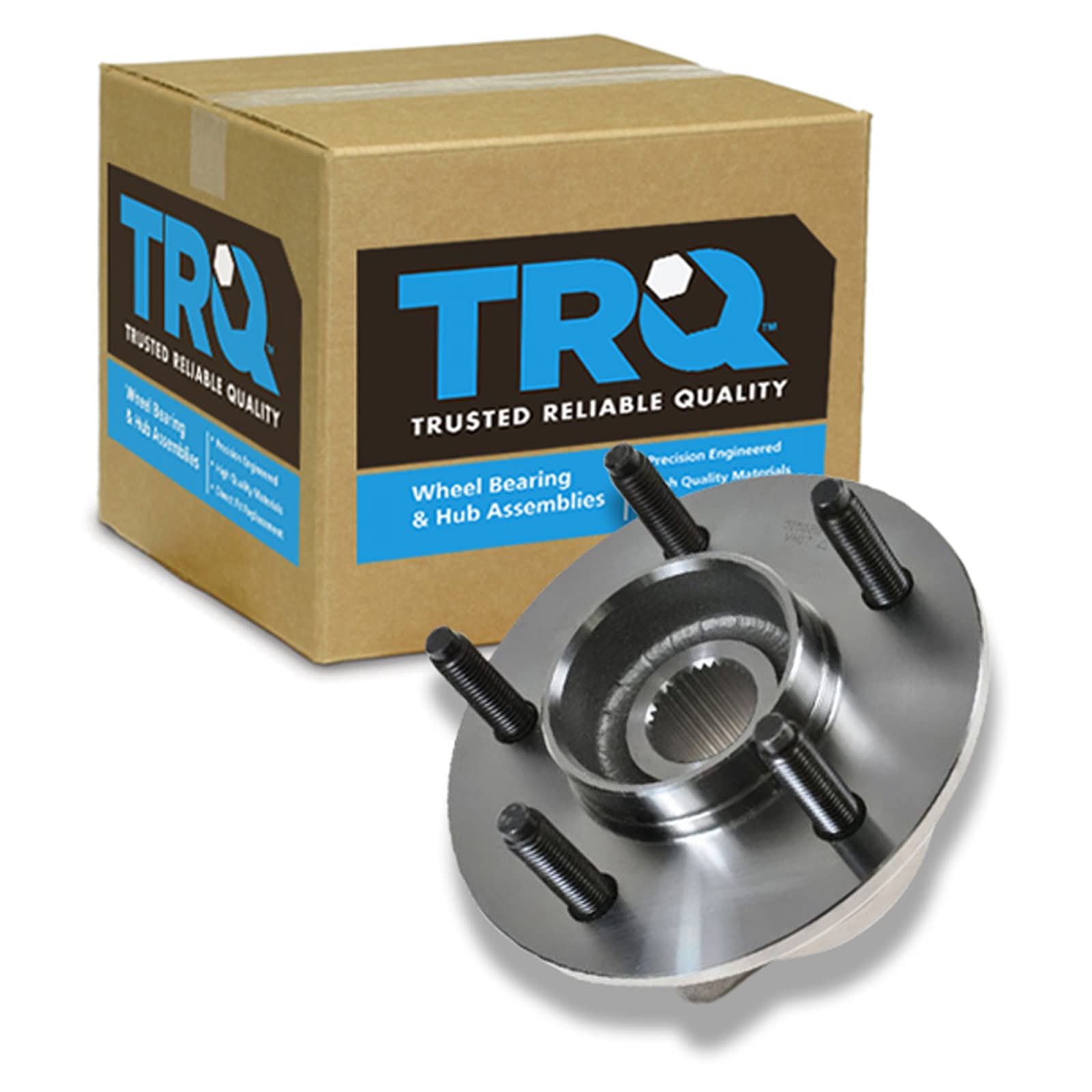 Trq Front Wheel Bearing & Hub Assembly 4Wd With Abs Sensor Compatible With 1999-2003 Ford F-150 2004 F-150 Heritage