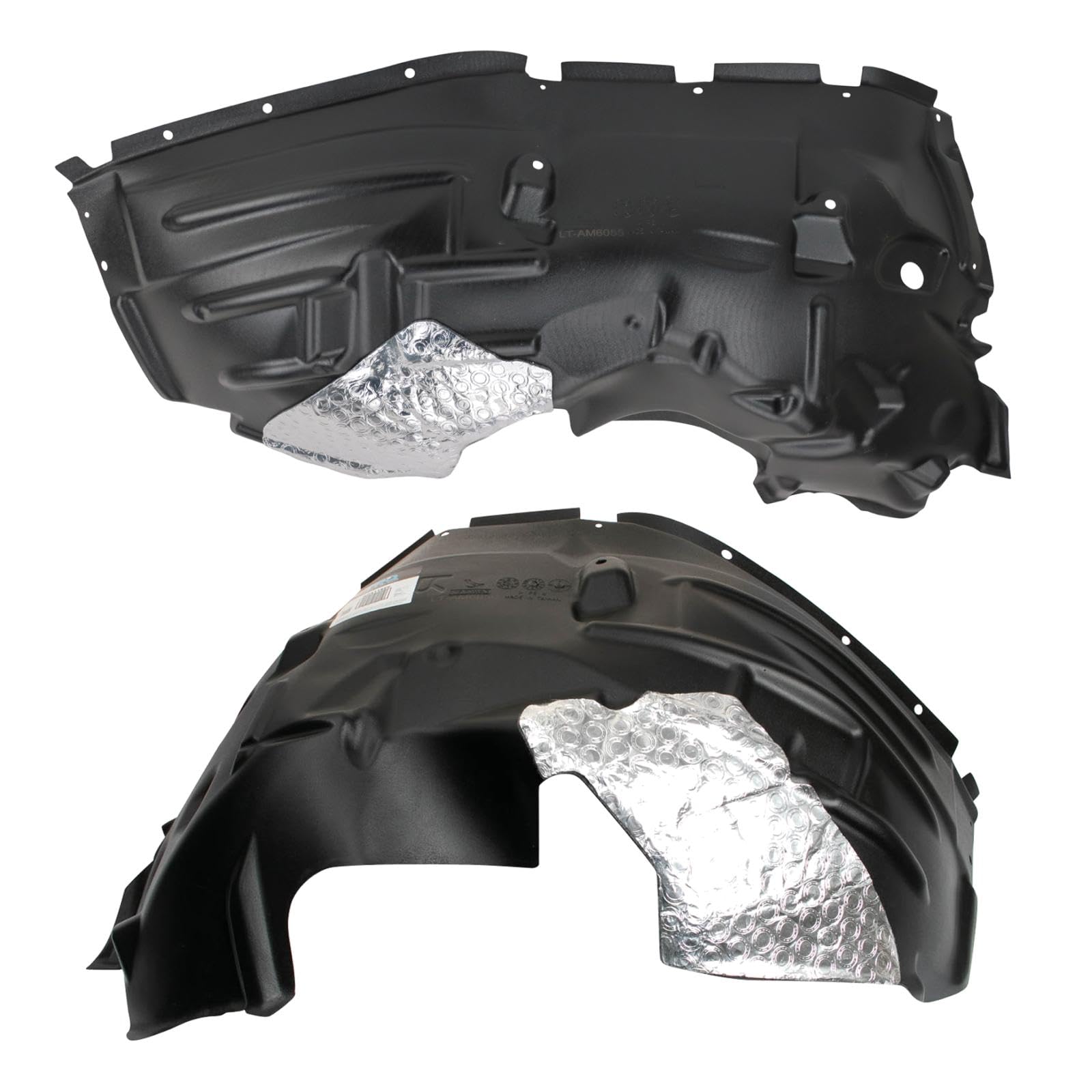 Trq Inner Fender Liner Set Compatible With 2018-2022 Jeep Wrangler Ch1248199 Ch1249199