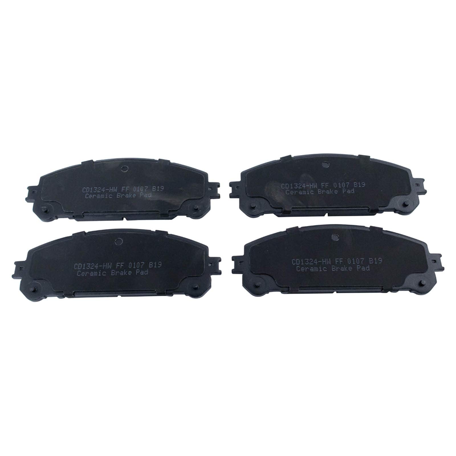 TRQ Premium Posi Ceramic Disc Brake Pad Front Kit for Toyota Lexus