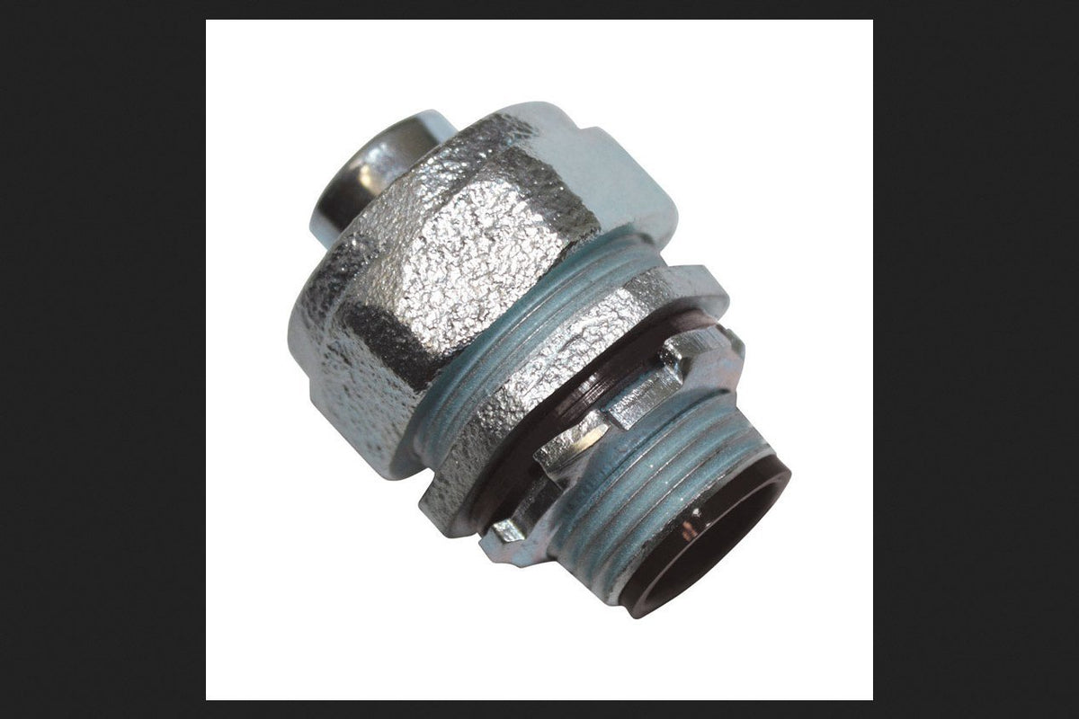Sigma Electric ProConnex 3/4 in. Dia. Zinc-Plated Iron Straight Connector for Liquid Tight 1 pk