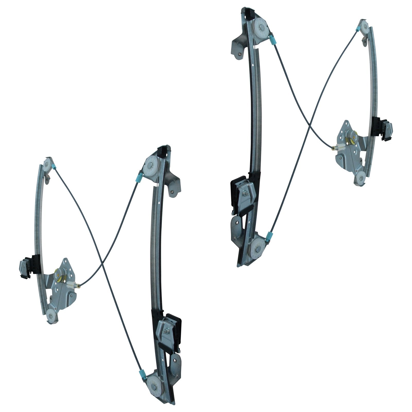 Trq Front Power Window Regulator Set Compatible With 2003-2007 Cadillac Cts