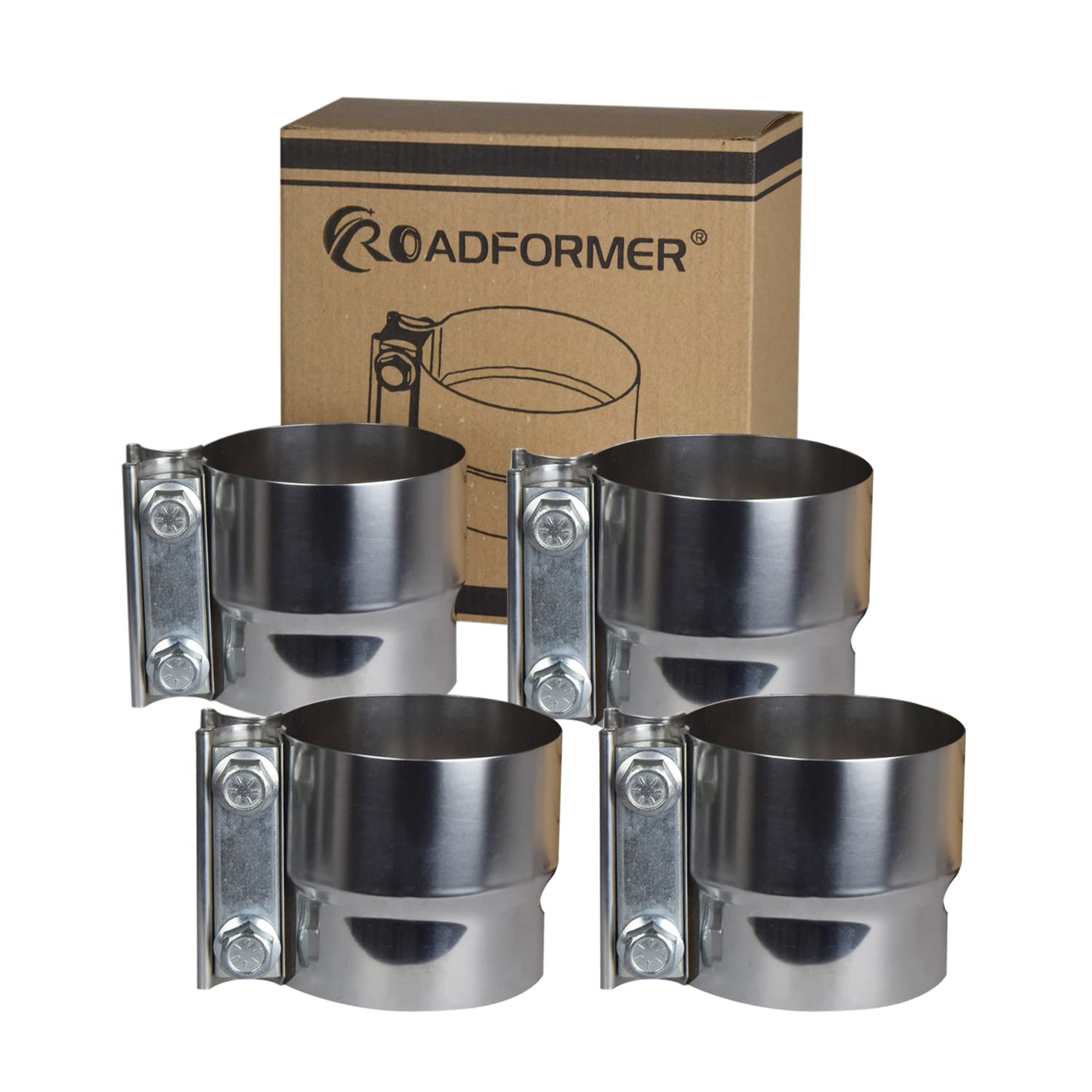 Roadformer 2.5    Exhaust Clamp Stainless Steel - Lap Joint Exhaust Band Clamp Is Film Protected, Suggested To Remove Before Use