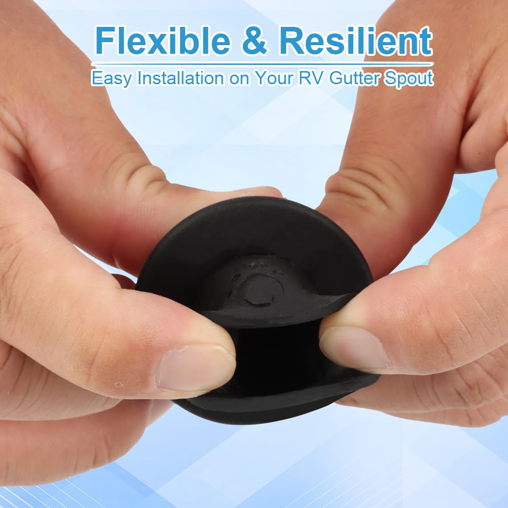 Rv Gutter Spout Caps/Rv Cover Pretector/Protects Rv Cover From Gutter Spout Damage, 4-Pack