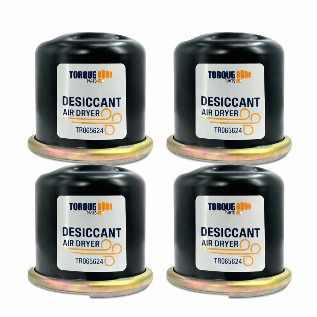 Torque 4 Pack 065624 AD-IP Desiccant Cartridge for Air Dryers Replaces Bendix 065624, Haldex 65624K Peterbilt ADC3000 Navistar 2