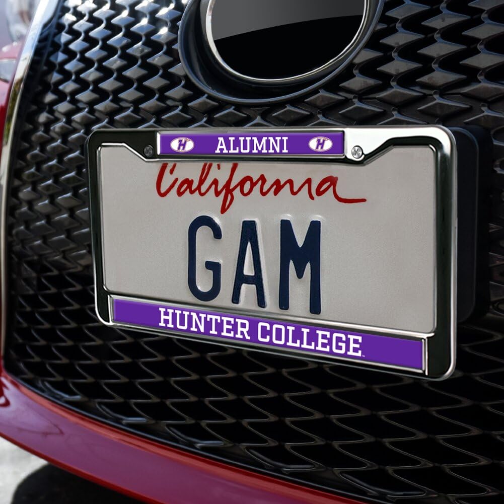 Hunter College Alumni Full Size Standard License Plate Metal Frame