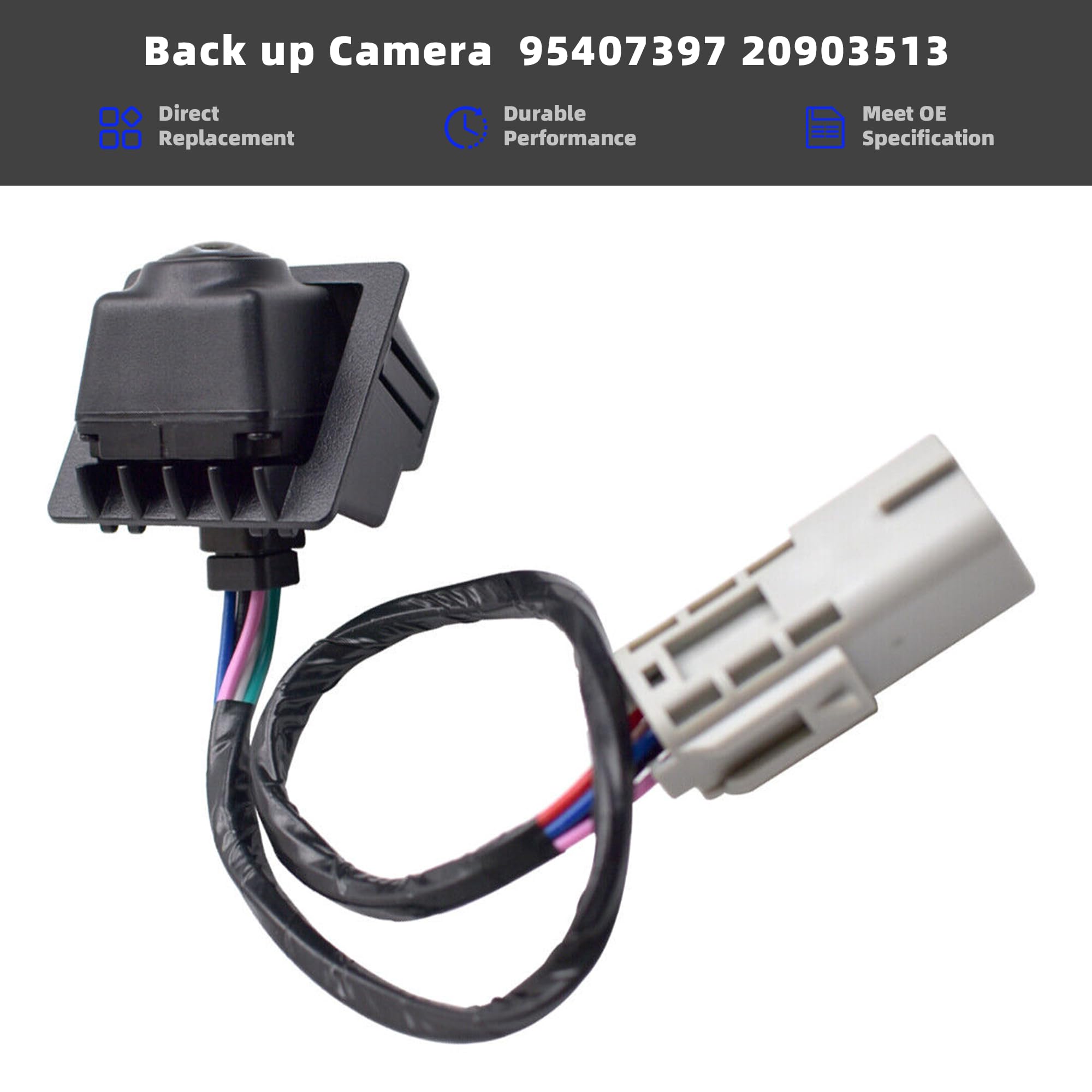 Back Up Camera Compatible With 2011-2016 Chevy Cruze 2010-2017 Chevy Equinox Gmc Terrain Rear View Camera Replaces# 95407397 209