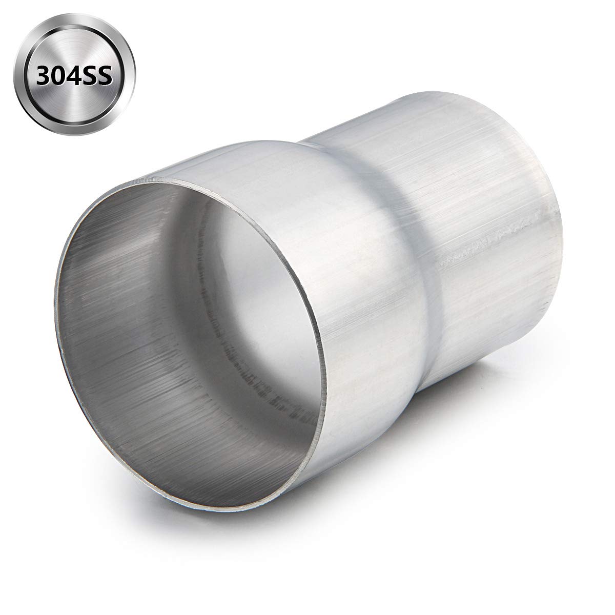 A-Karck Exhaust Adapter Connector 2.5'' Od To 3'' Id, Exhaust Pipe Reducer 304 Stainless Steel, 4'' Overall Length
