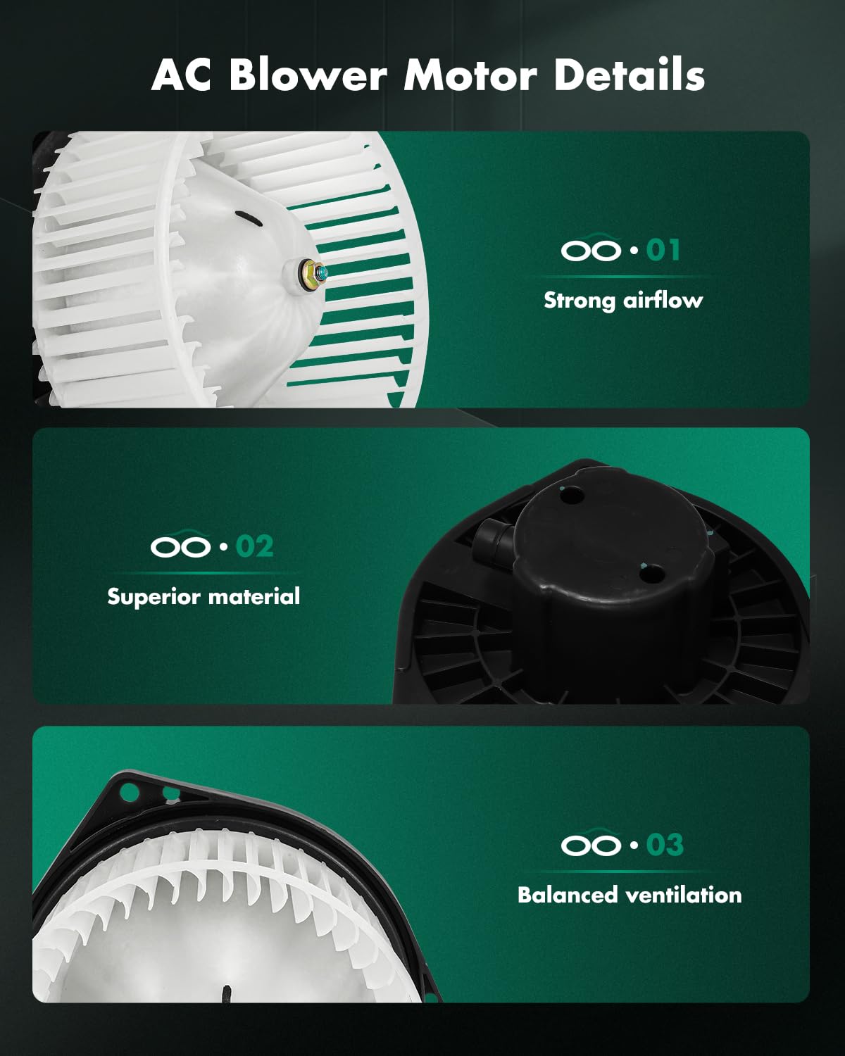 Scitoo 700221 Front Hvac Blower Motor With Fan Cage For Suzuki For Grand Vitara 2003-2005,For Suzuki For Vitara 2004,For Suzuki