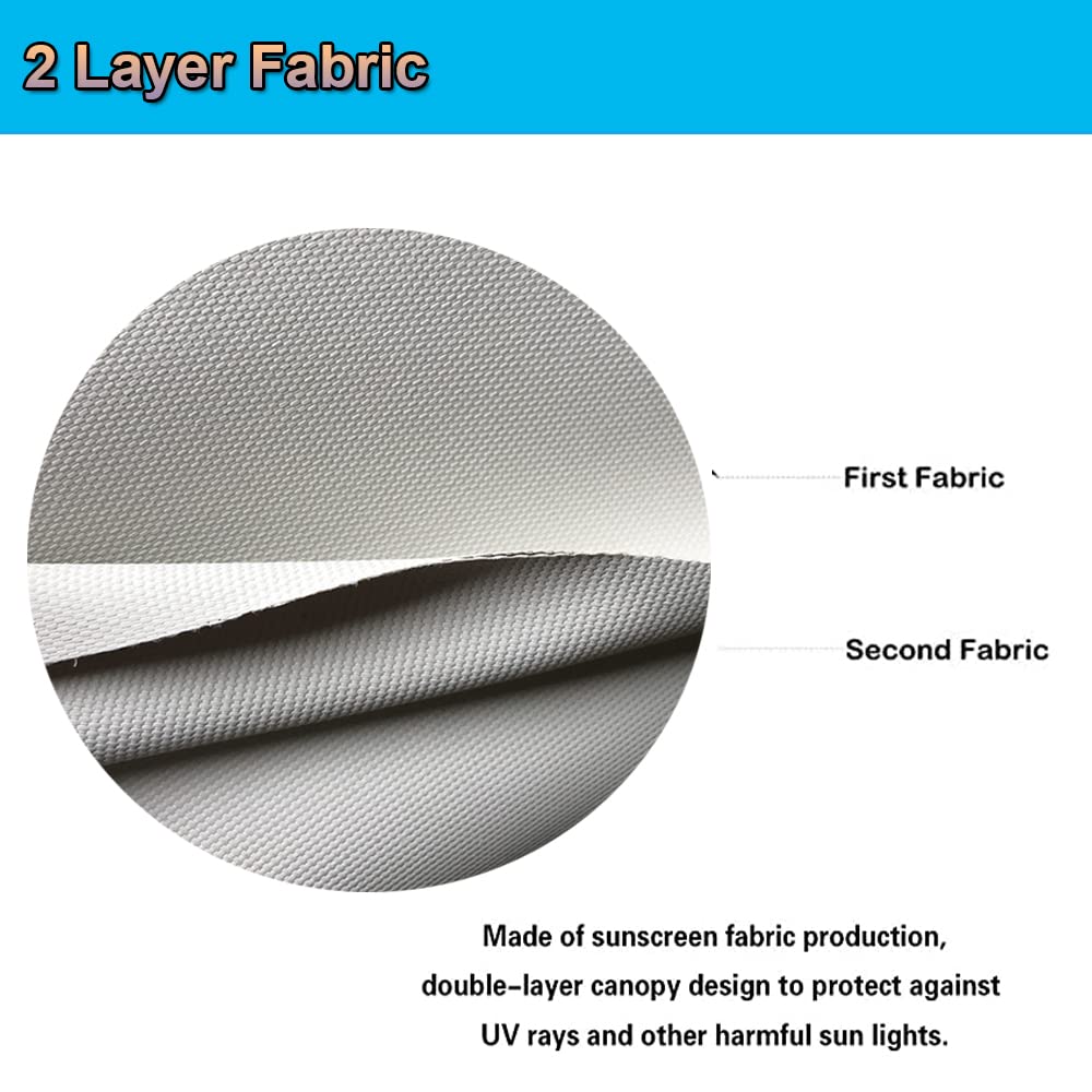 Gven Sunshade for Tesla Model Y/3 - Funny Eyes Dual-Sided Windshield Shade, Grey Color, Perfect Car Accessory for 2025 Models