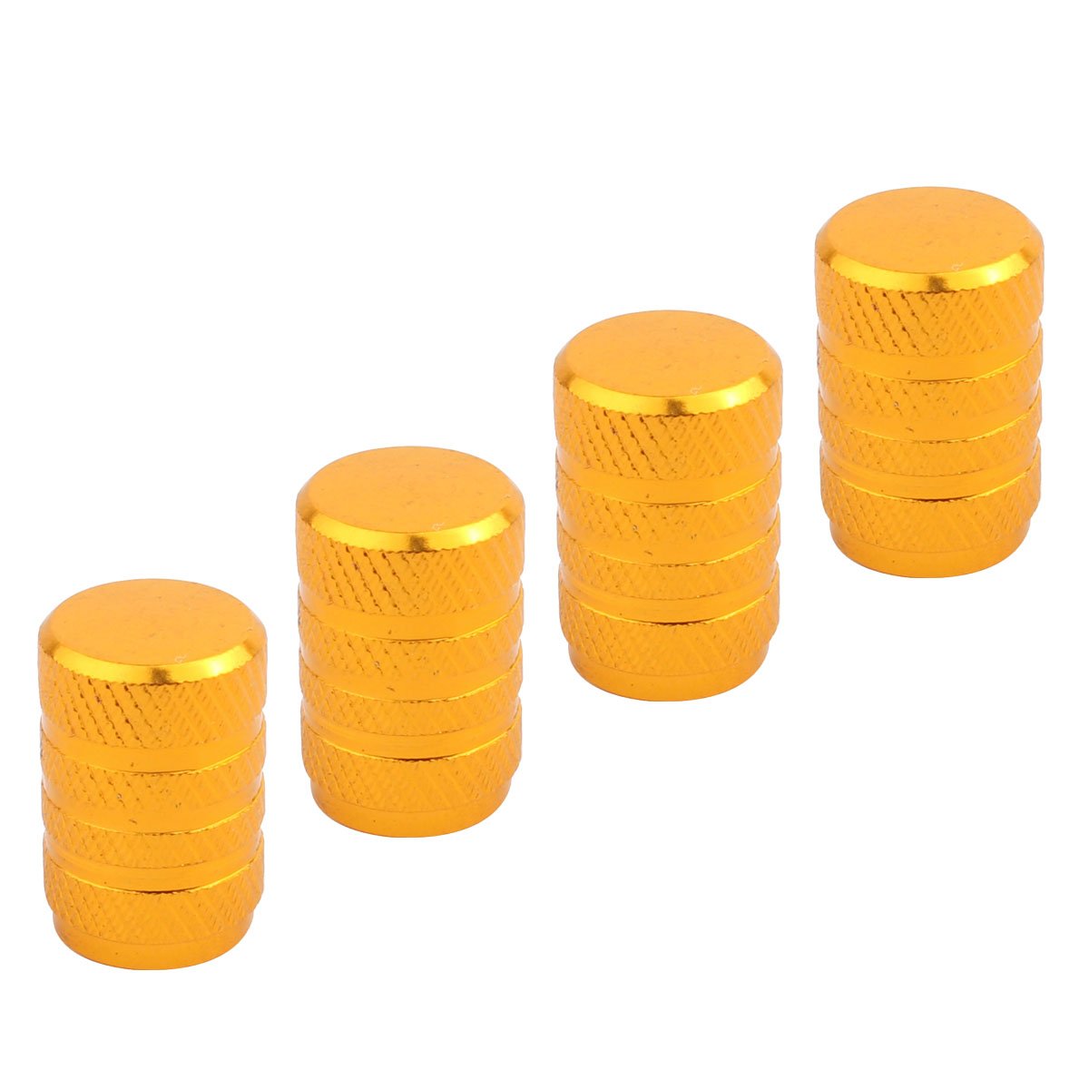 Tomall Round Style Wheel Tyre Valve Stem Caps Gold For Motorcycles Rims Dustproof Caps