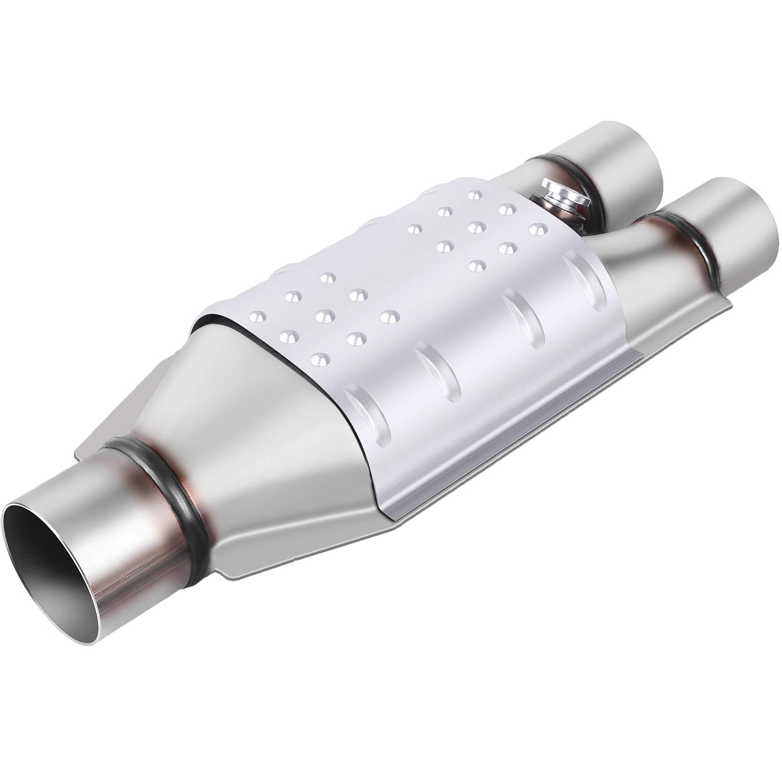 Autosaver88 2.5'' Outlet / 2'' Inlet Universal Catalytic Converter (Epa Compliant)
