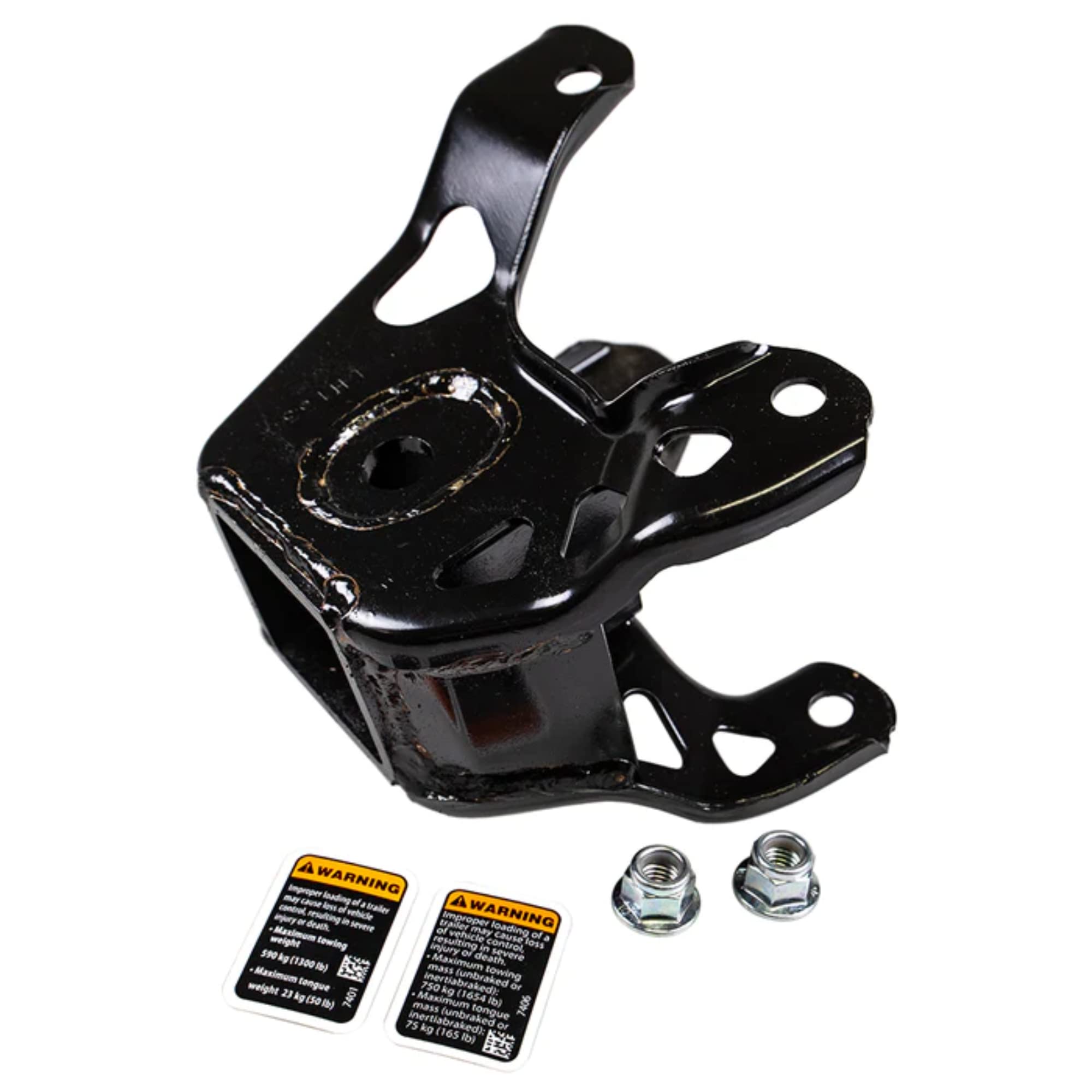 CAN AM Rear Receiver Hitch 715005186, Medium Size, Black Metal Construction
