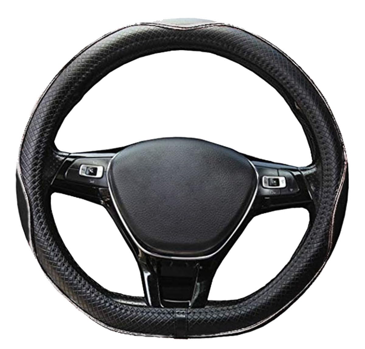 Mayco Bell Flat Bottom Steering Wheel Cover Anti-Slip,Safety,Soft,Breathable,Durable,Full Surround,Comfortable Grip Microfiber L
