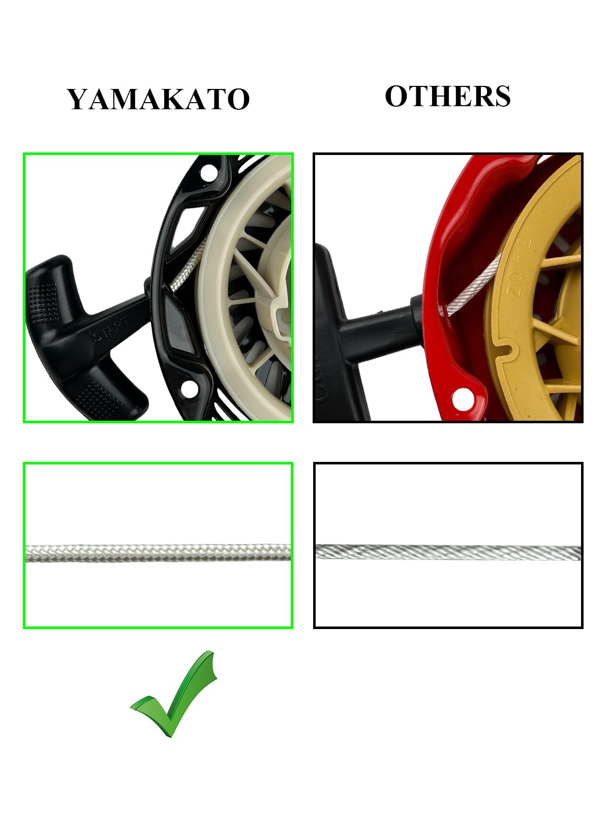 Yamakato Pull Start Assembly For Predator 212 Recoil Starter Aftermarket For Champion Generator Coleman Ct200U Ex Bt200X 196 224