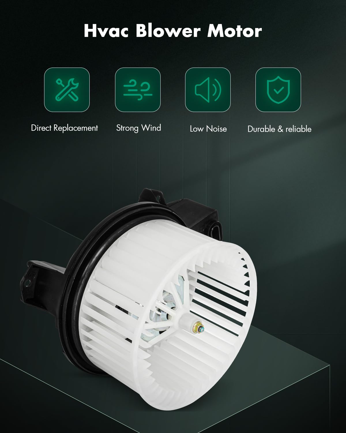 SCITOO AE9Z-19805-C Rear HVAC Blower Motor with Fan Cage For Ford For Explorer 2011-2019,For Ford For Flex 2009-2019,For Ford Fo