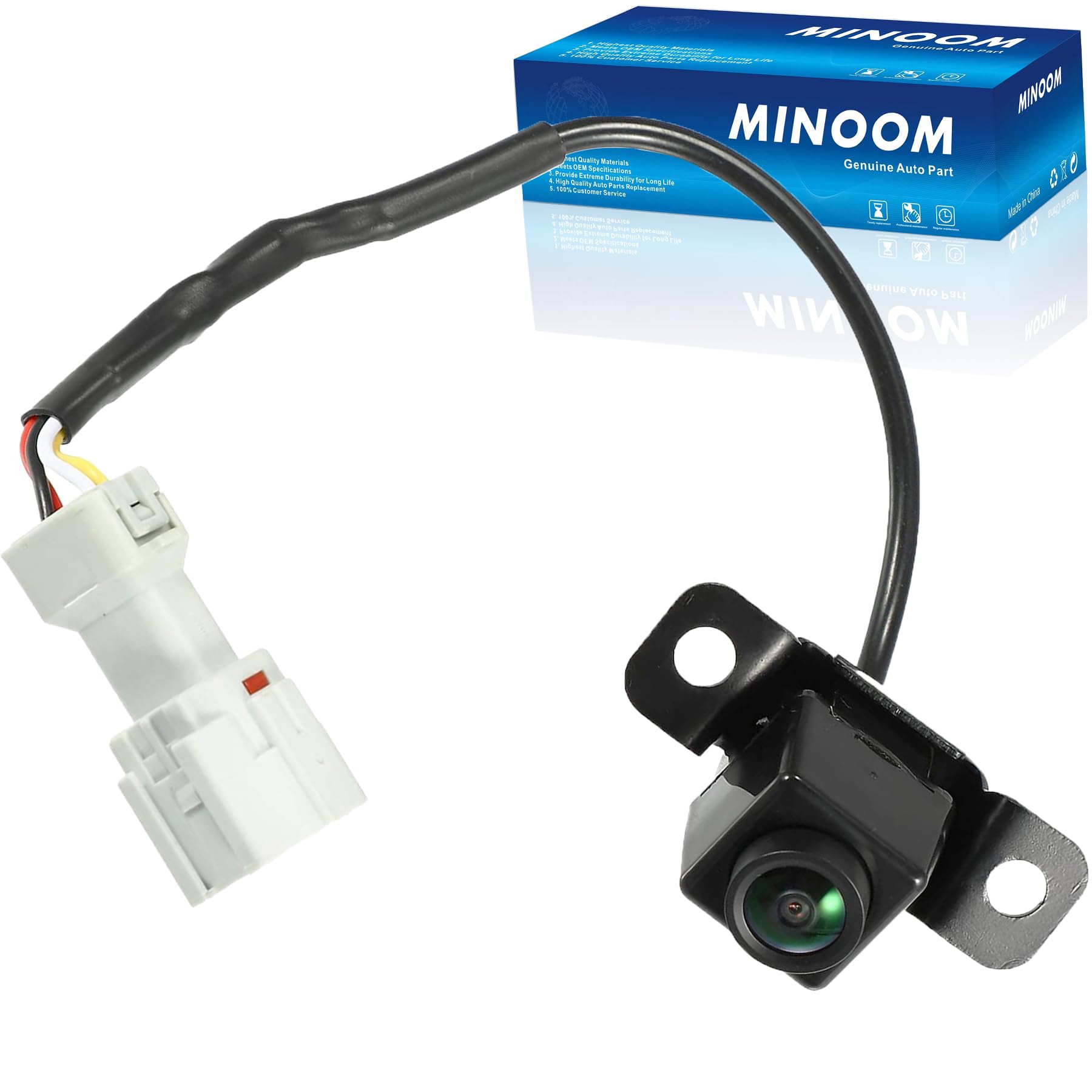 Minoom 95760-2V100 590-485 Rear View Backup Parking Camera Replacement For Hyundai Veloster 1.6L-L4 2012 2013 2014 2015 2016 201