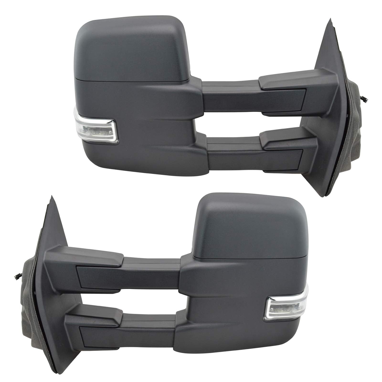 Trail Ridge Tow Mirror Heat Blind Turn Diy Power Fold Spot Marker Pair Compatible With 2015-2018 Ford F-150