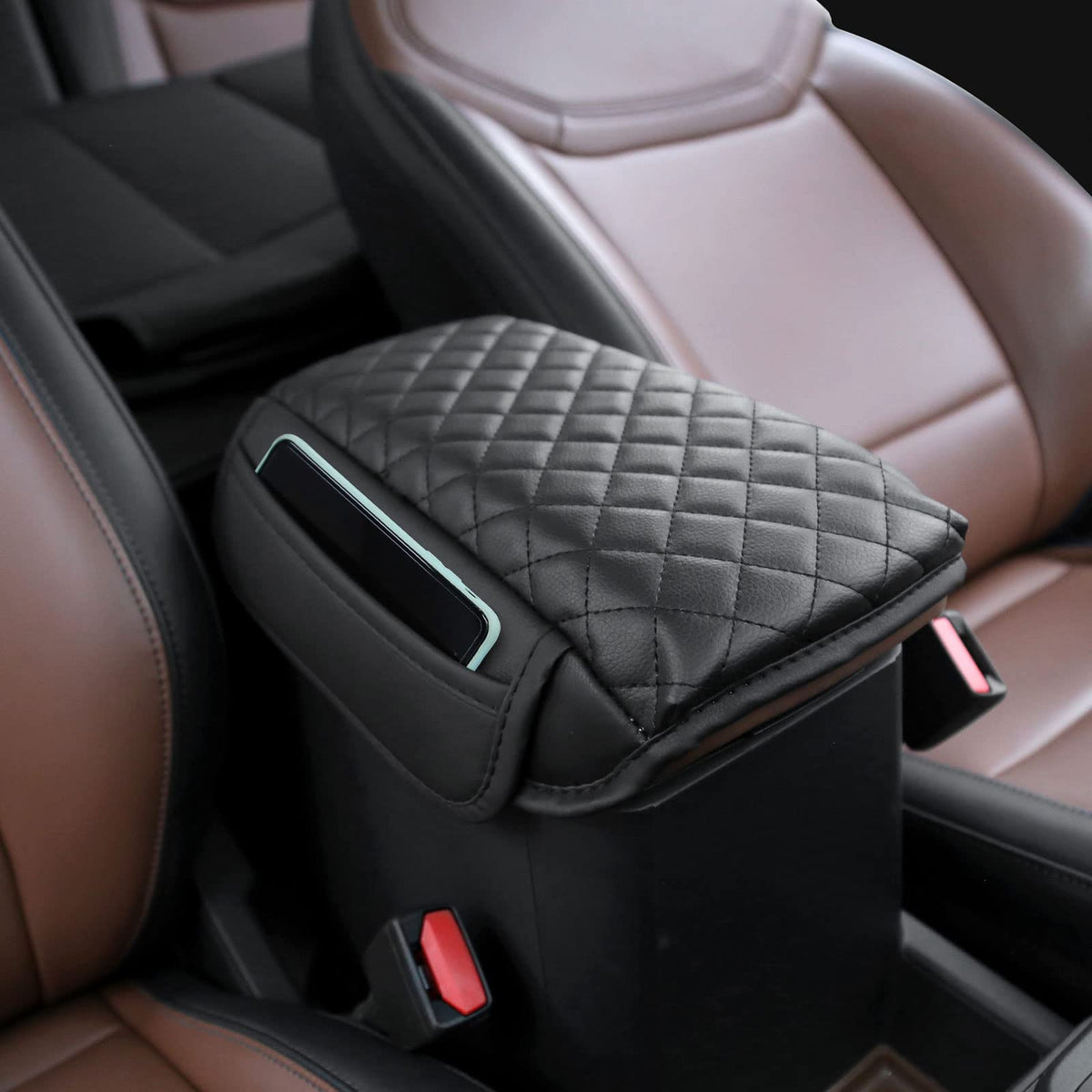 Mabett Center Console Armrest Cover For Ford Maverick, Console Protector Fit Maverick Accessories 2022 2023 2024, Prevebt Pets S
