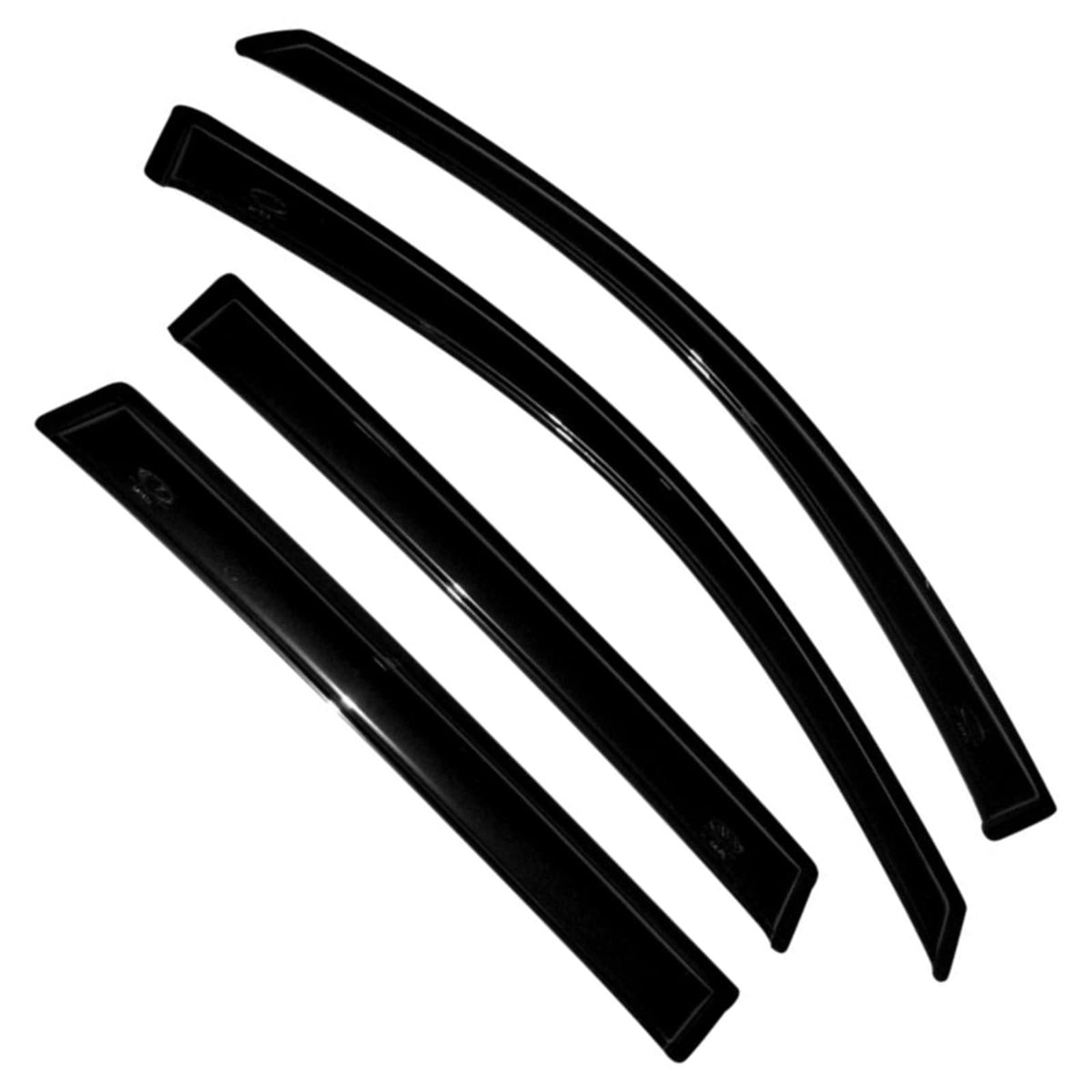 Zzdsnj Tape-On Window Visors 4-Piece For 2009-2017 Chevrolet Traverse Sun Rain Guard Shield Shade Smoke 94161