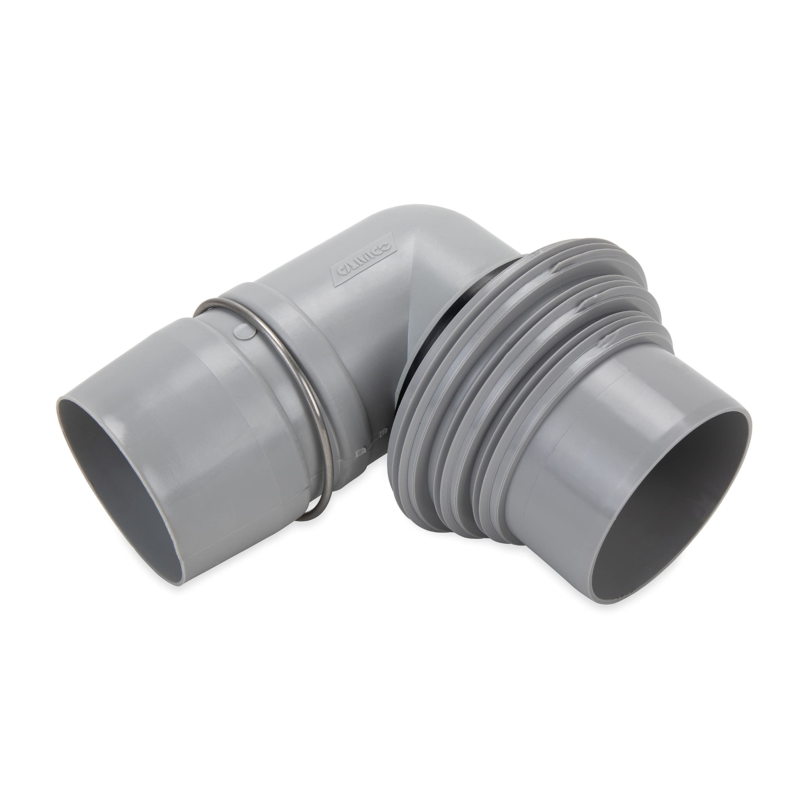 Camco Rv Easy Slip Elbow And 4-1 Adapter | Features A Larger Inside Diameter For Faster Dumping And Adapter Fits 3-Inch Slip Or 3-Inch,3.5-Inch And 4-Inch Threaded Pipe (39144)