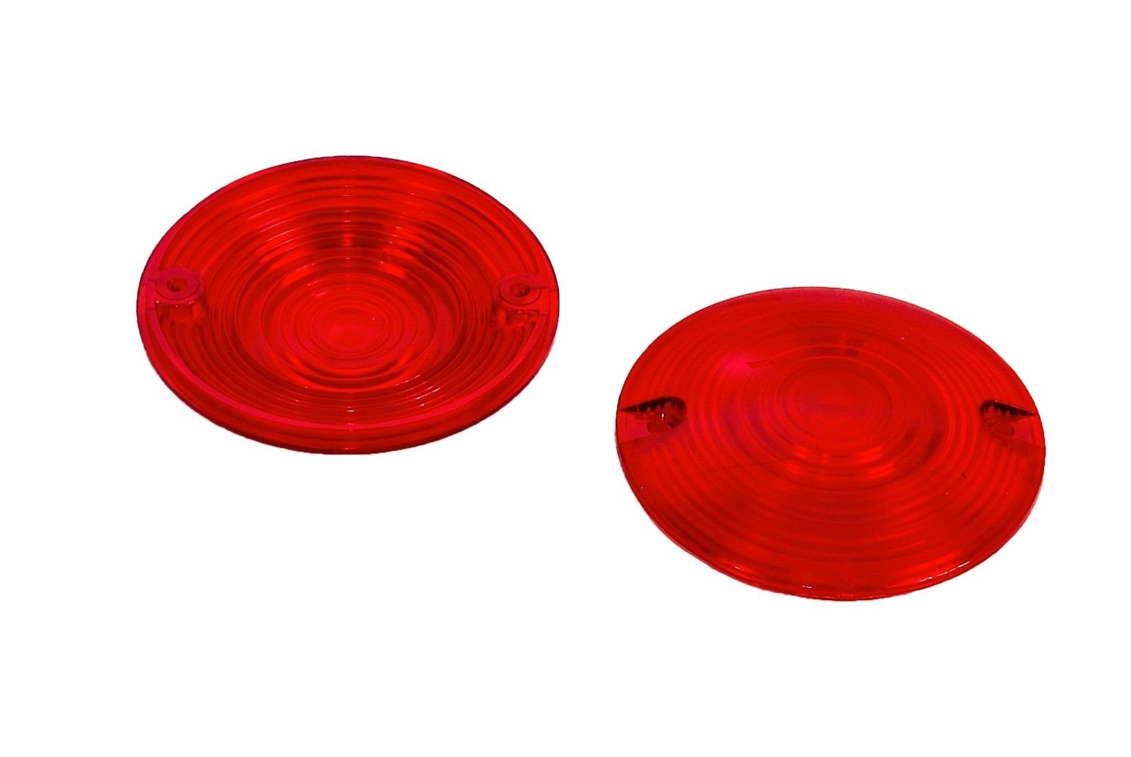 Zytc Red Harley Turn Signal Lens Lenses Covers 3 1/4' For Harley Touring Flat Electra Glide Road King Pack Of 2