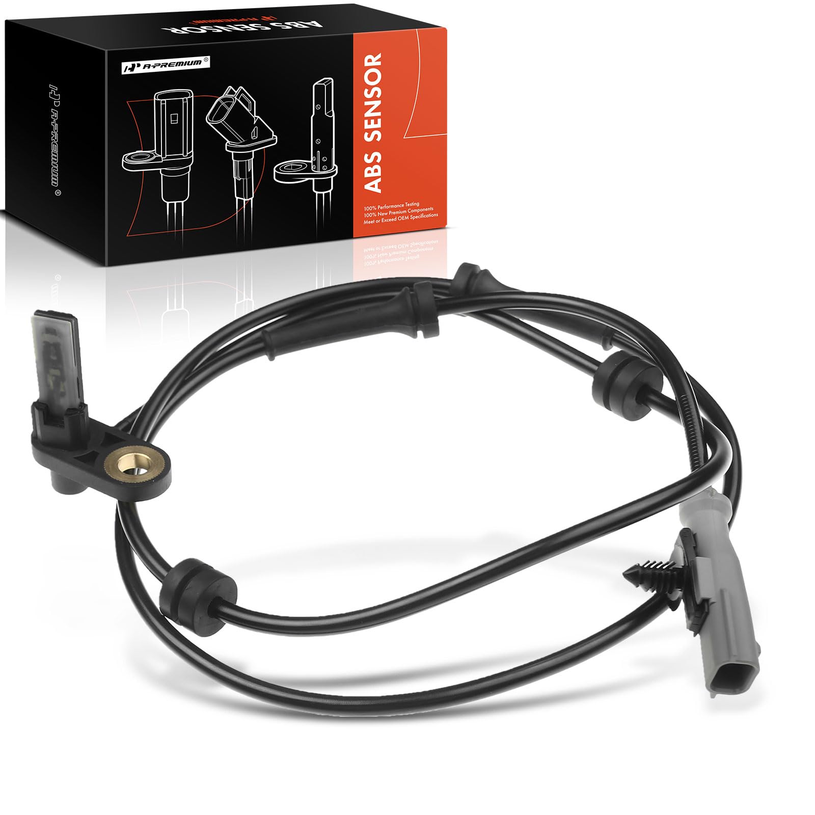 A-Premium ABS Wheel Speed Sensor Compatible with Nissan Models - Titan 2012-2015, V8 5.6L, Cab Pickup - Rear Right Passenger Sid