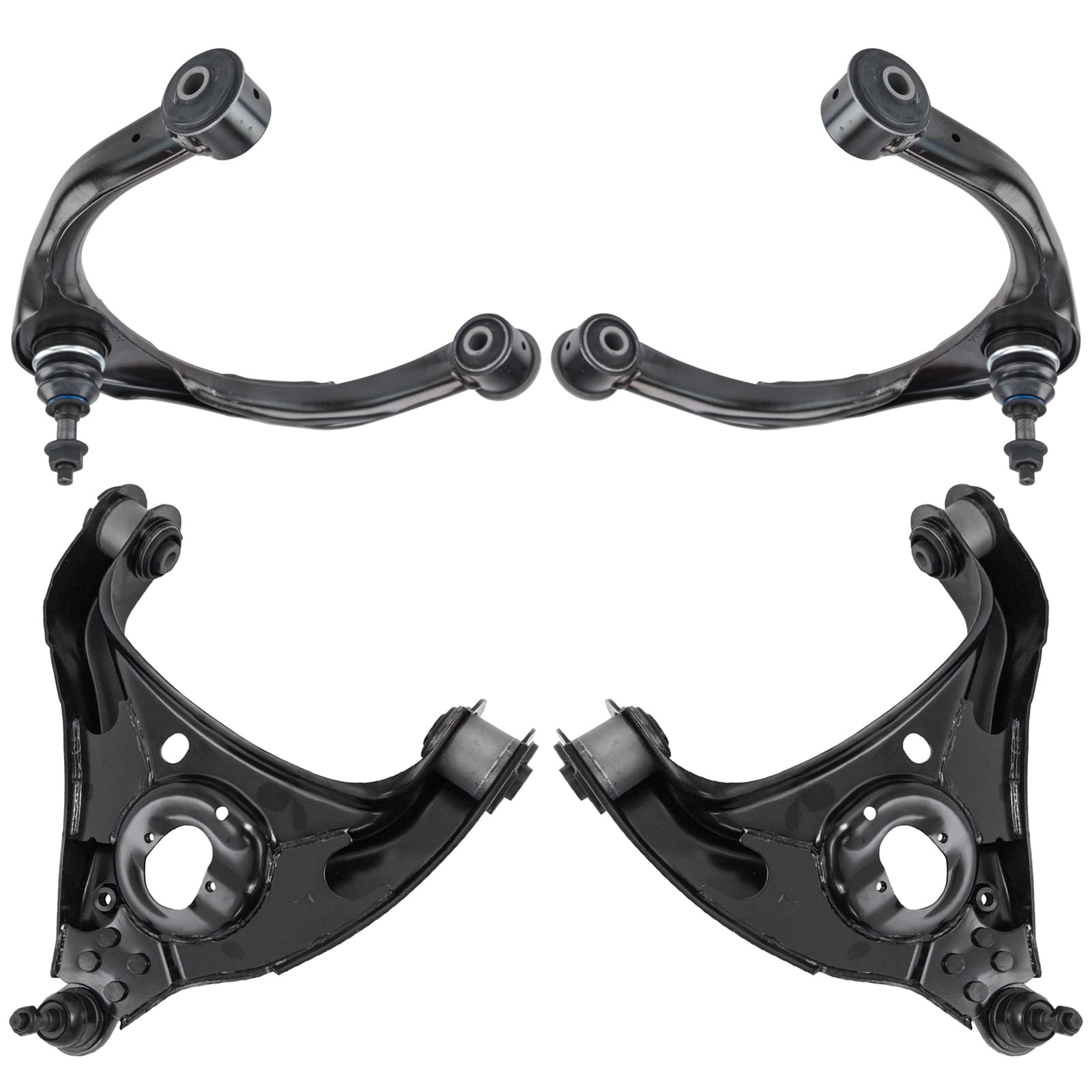 TRQ Front Control Arm with Ball Joint Set Compatible with 2009-2010 Dodge Ram 1500 2011-2012 Ram 1500