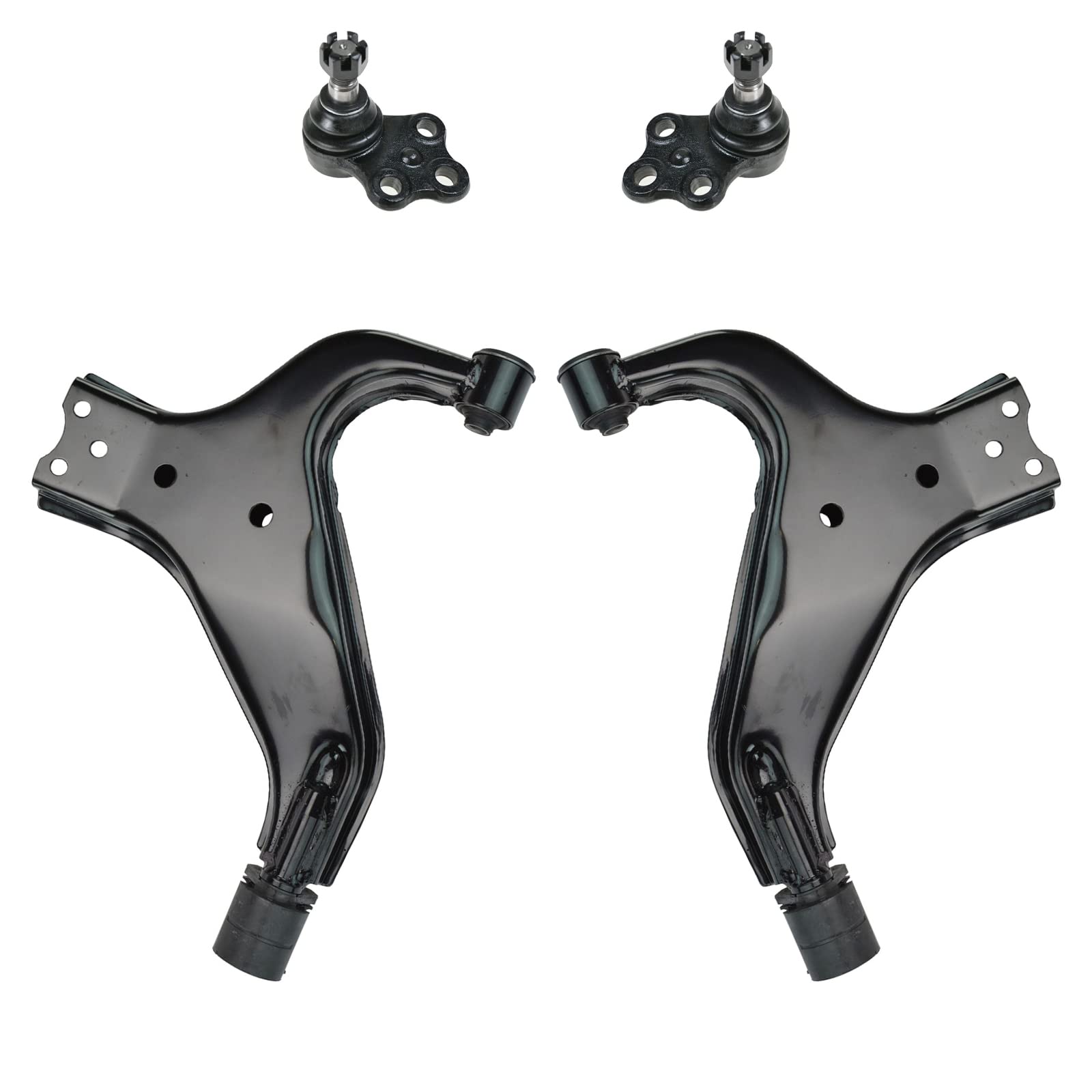 TRQ Front Lower Control Arm with Ball Joint Set Compatible with 1997-2003 INFINITI QX4 1996-2004 Nissan Pathfinder