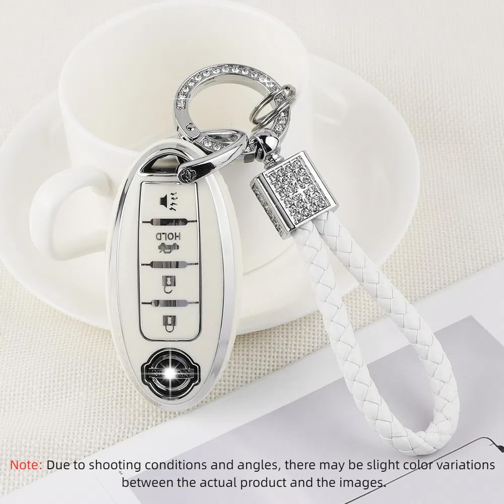 Pifoog For Nissan Key Fob Cover 4 Button Murano Sentra Altima Rogue Kicks Armada Pathfinder Car Accessories Tpu Smart Keys Case