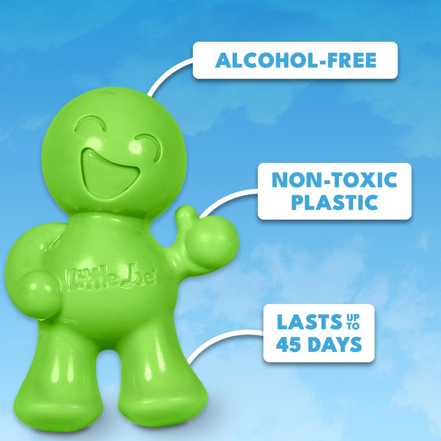 Little Joe 96416-6Pk Green Apple Scent Car Air Freshener A/C Vent Clip Uses Alcohol-Free Fragrance Oil Is Non-Hazardous And Non-