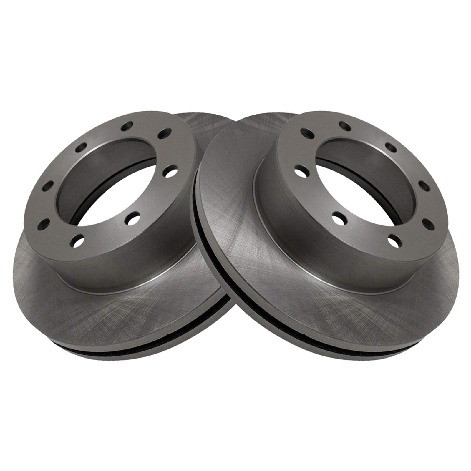 Trq Front Brake Rotors Set Vented Compatible With 2005-2012 Ford F-350 Super Duty