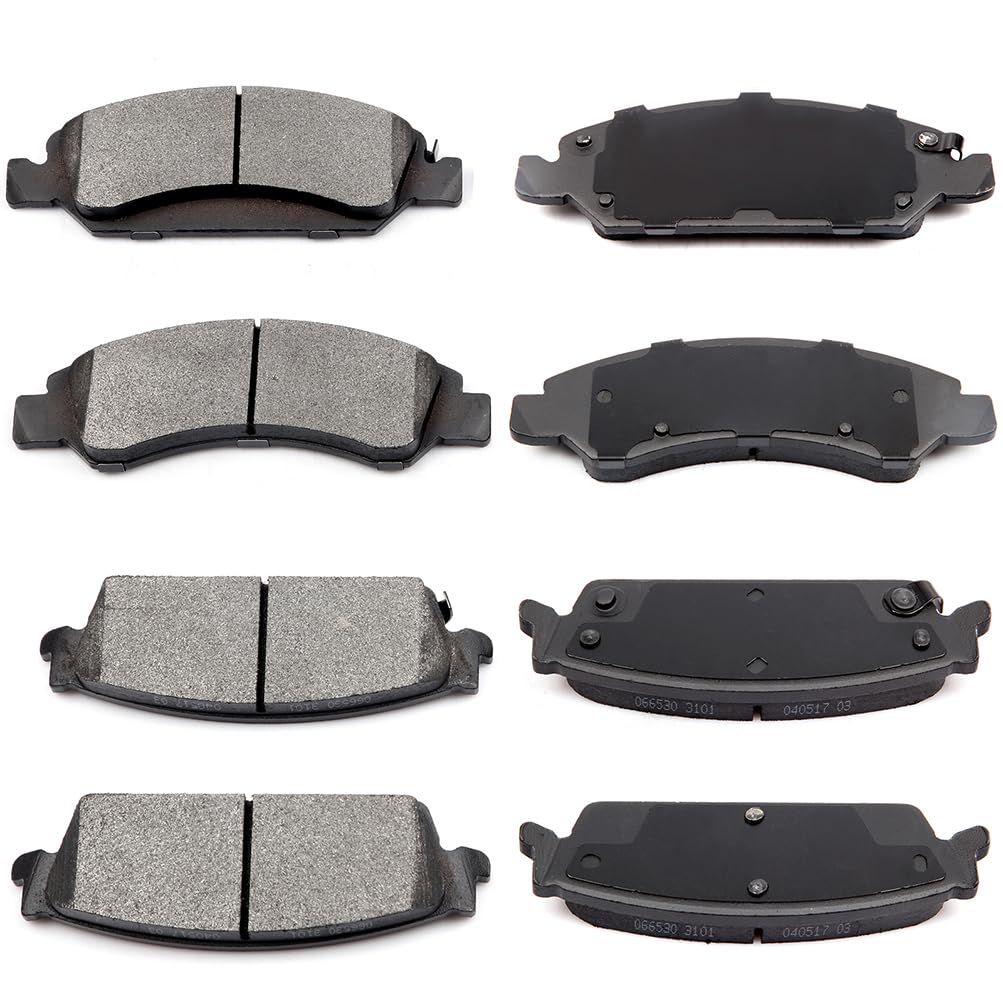 Cciyu D1363 D1194 Front Rear Ceramic Brake Pads Kits Fit For Cadillac Escalade,Escalade Esv,Escalade Ext,For Chevy Avalanche,Sil