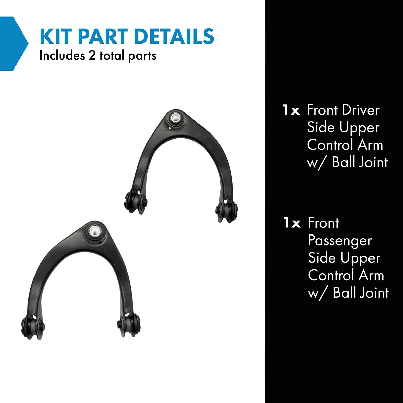 Trq Front Upper Control Arm With Ball Joint Set Compatible With 2008-2014 Lexus Is F 2016 Is200T 2006-2015 Is250 2016-2018 Is300