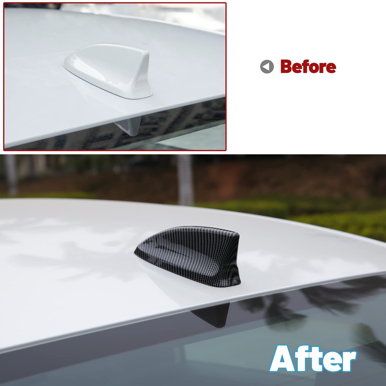 Thenice For 11Th Gen Civic Accessories Antenna Topper Car Shark Fin Cover Exterior Decoration Compatible With Honda Civic 2022 2