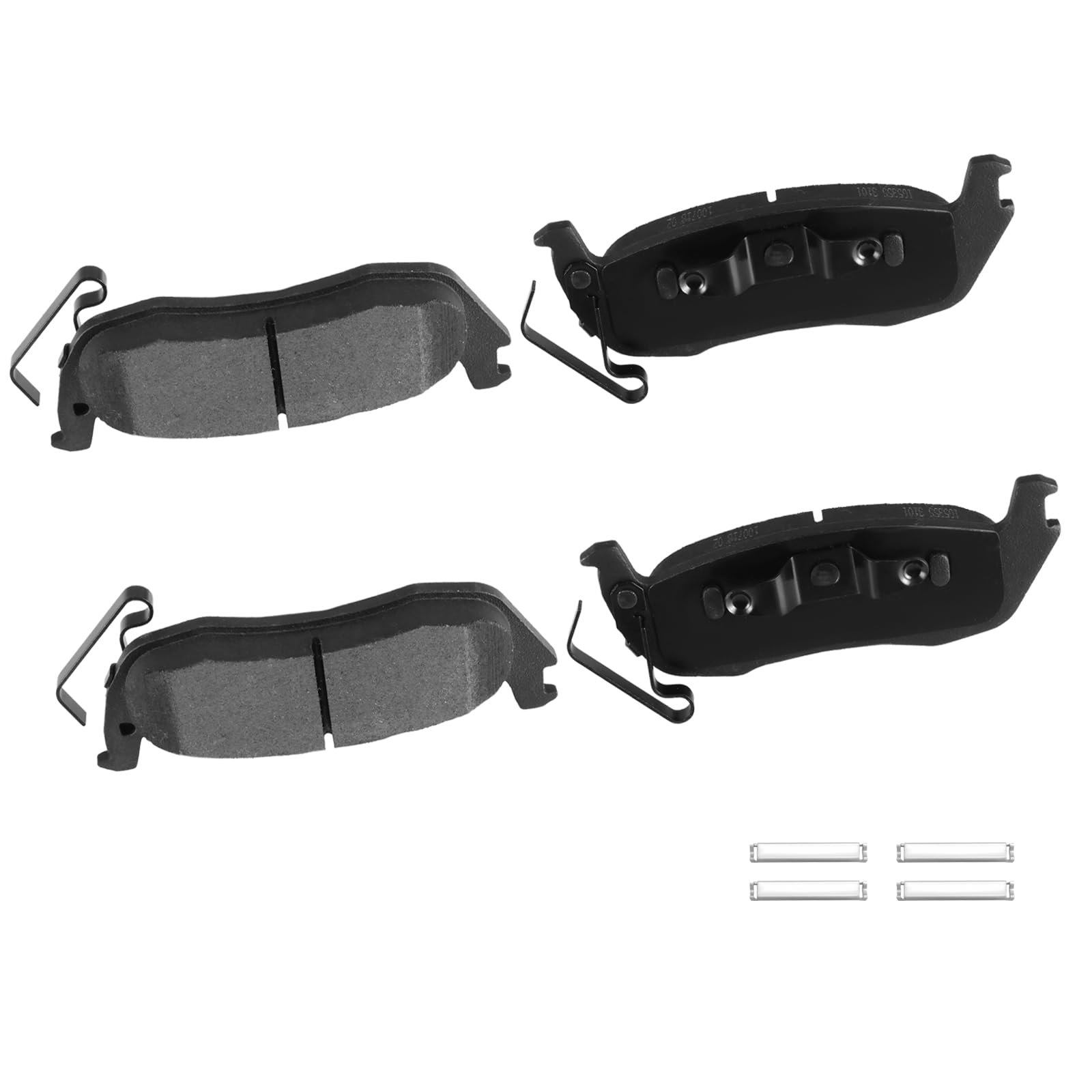 Cciyu D1087 Ceramic Rear Brake Pad Set Fit For 2006-2010 For Jeep Commander,2005-2010 For Jeep Grand For Cherokee