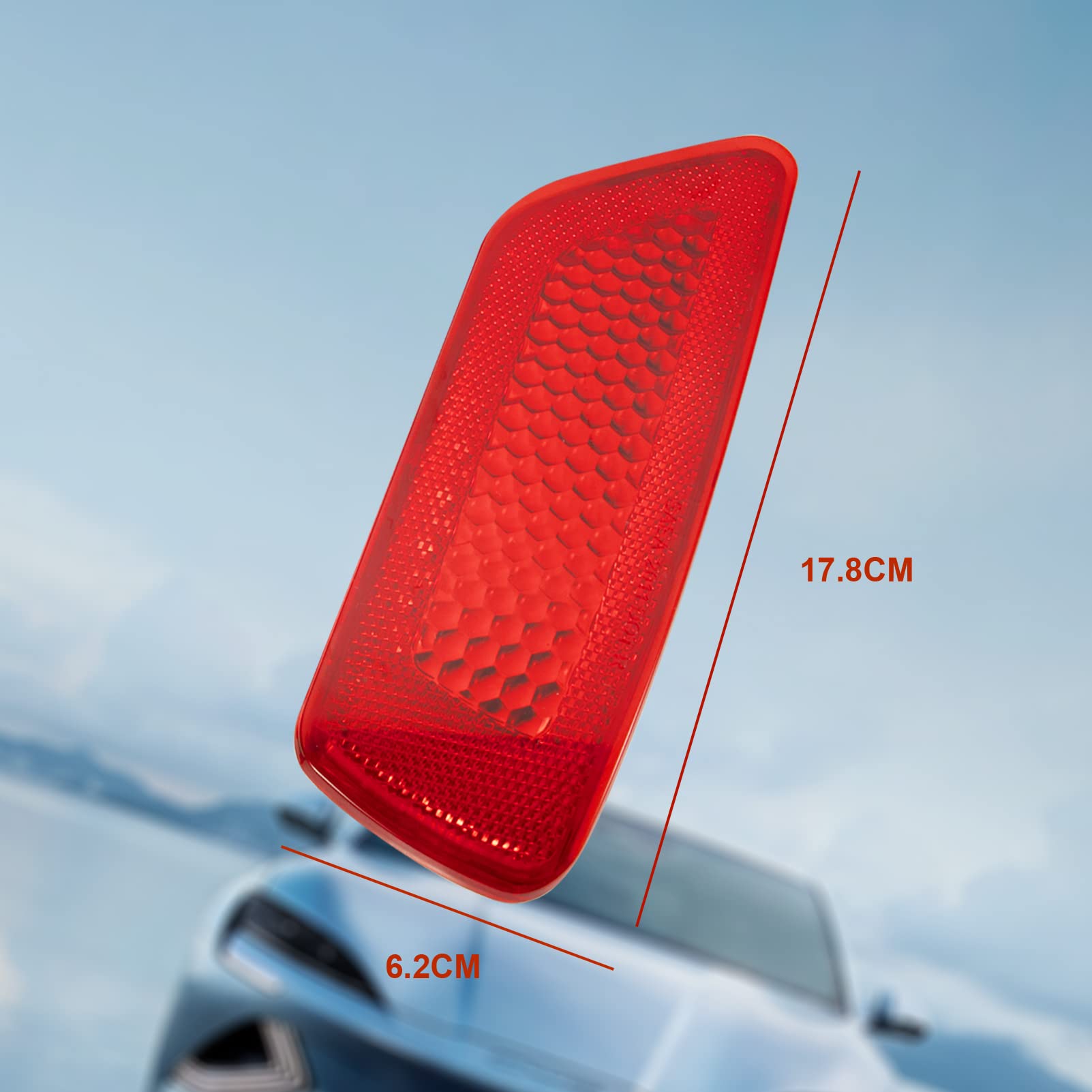 Nfspeeding 2 Pcs Rear Bumper Reflectors Compatible With Jeep Grand Cherokee 2011-2021, Dodge Journey 2011-2020, Compass 2011-201