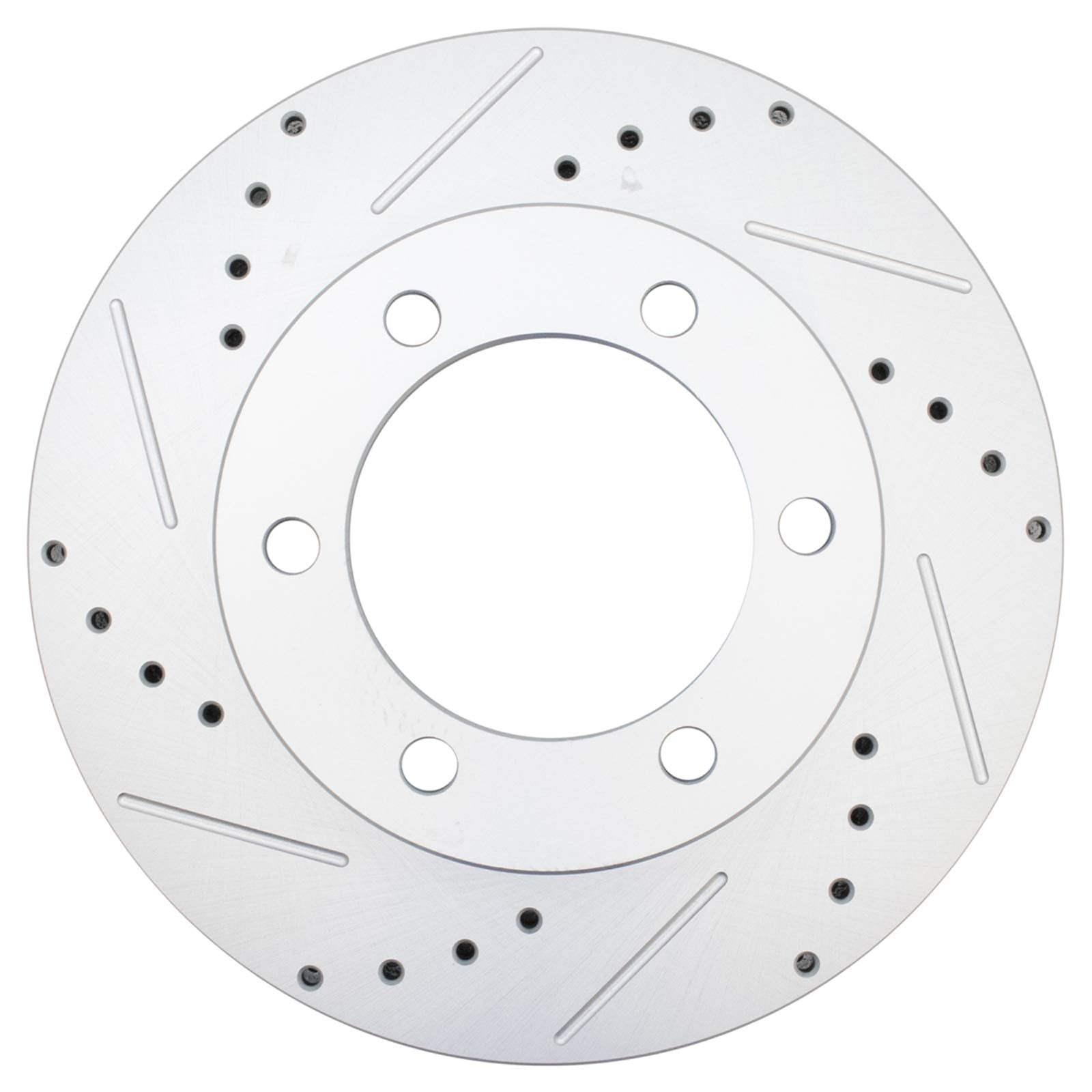 Trq Front Performance Brake Rotors Set Premium G-Coated Cross Drilled & Slotted Compatible With 1996-2002 Toyota 4Runner 2004 Ta