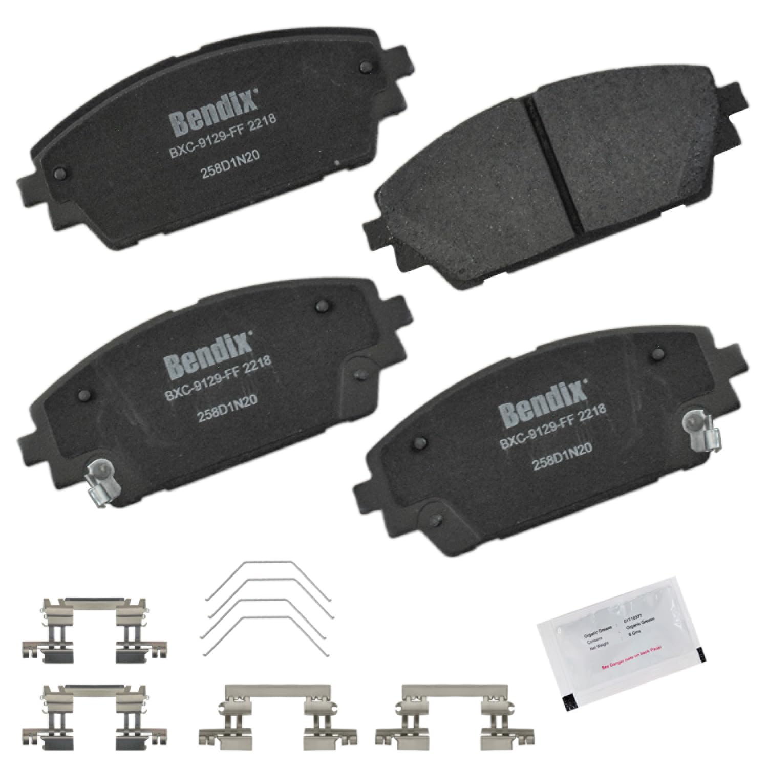Bendix Priority1 Cfc2218 Ceramic Front Brake Pads For Mazda 3 2024-2019, 3 Sport 2019