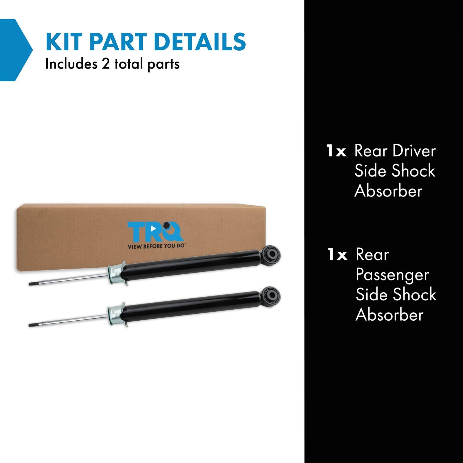 Trq Rear Shock Absorber Set Compatible With 2017-2022 Honda Cr-V