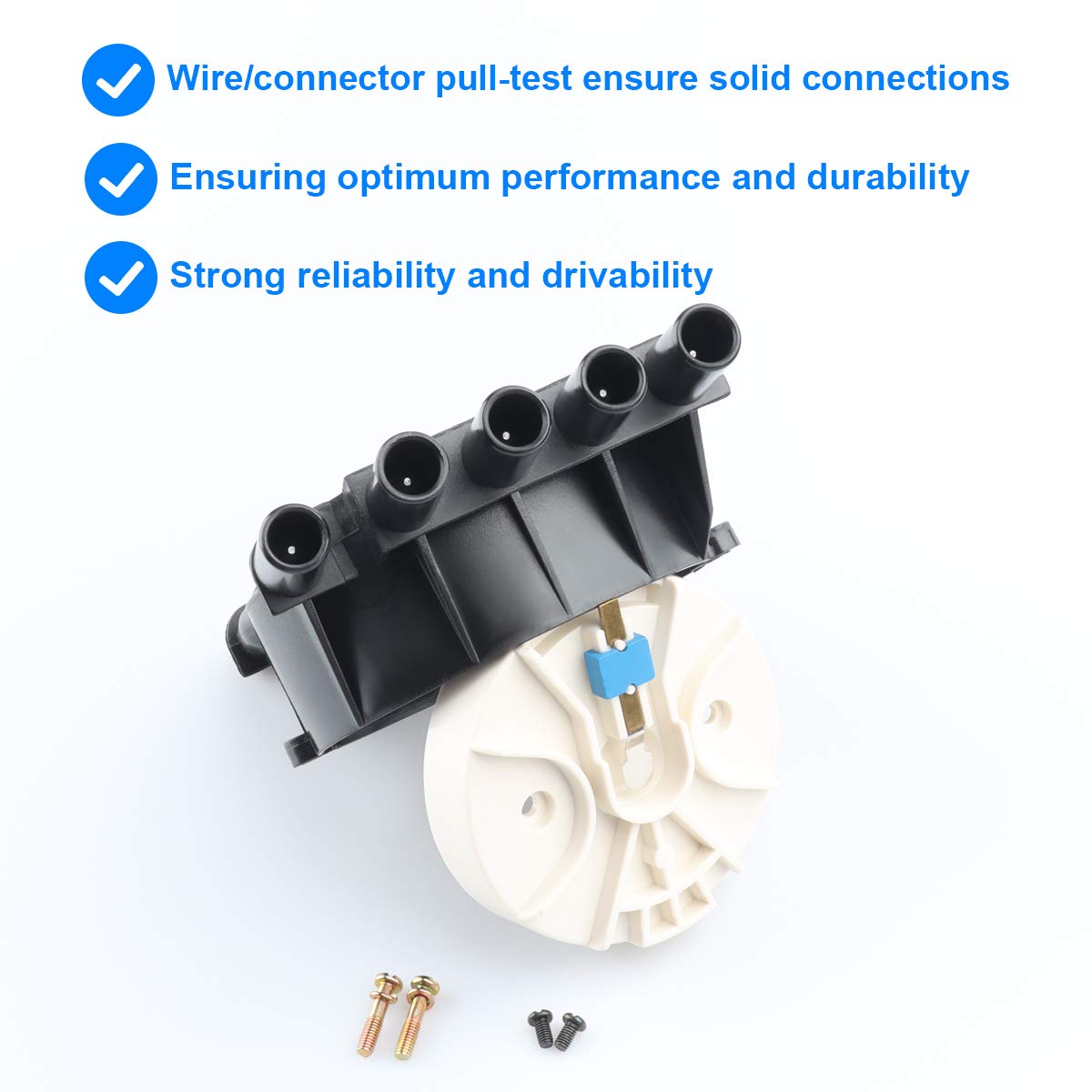 Ignition Distributor Cap And Rotor Kit, Replace D329A 10452459 Compatible With Chevy Gmc 5.0 5.7 Vortec 305 350 454-1996-1999 C1