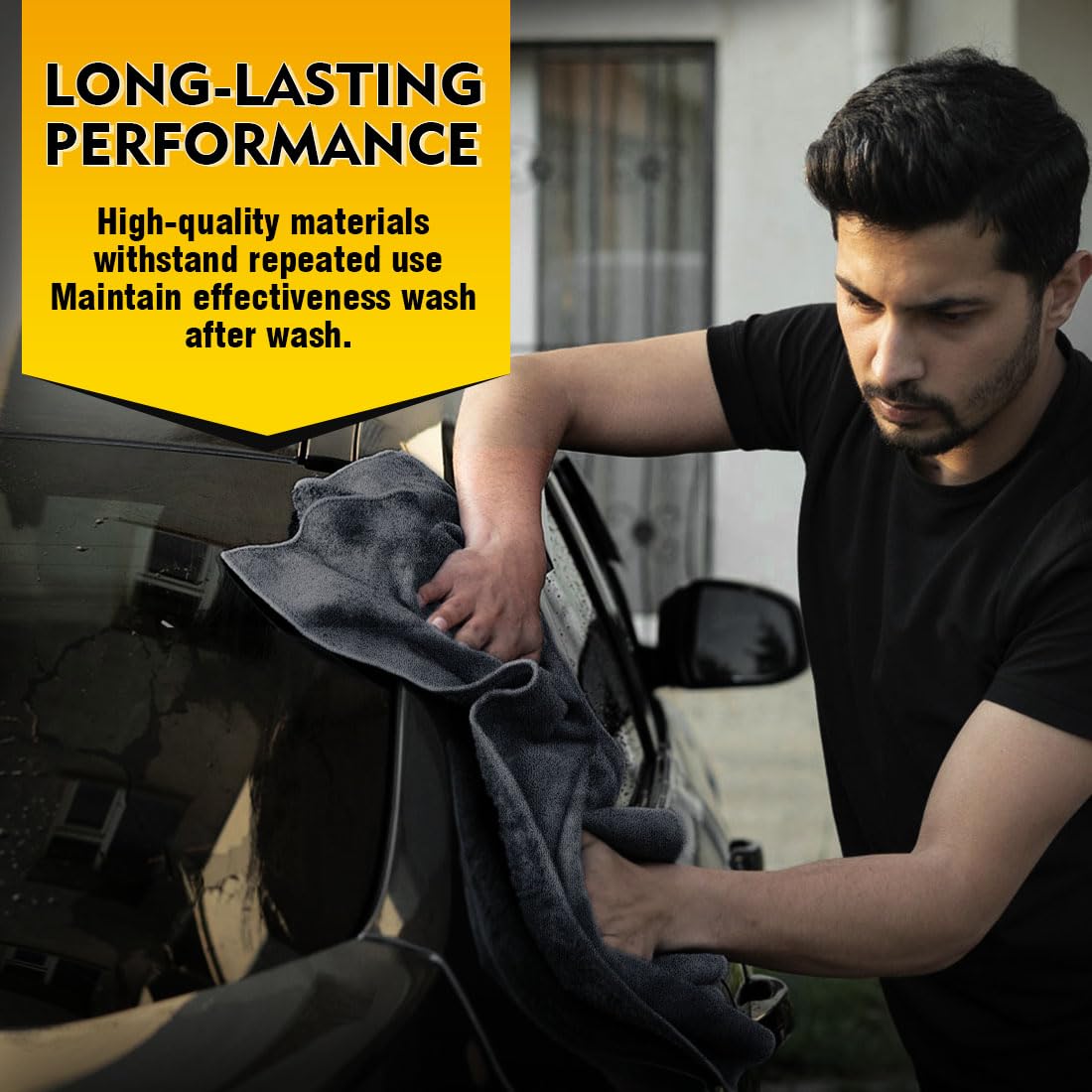 Homexcel Car Drying Towels, 2 Pack Professional Microfiber Towels For Cars, Scratch-Free, Highly Absorbent Drying Towel For Cars