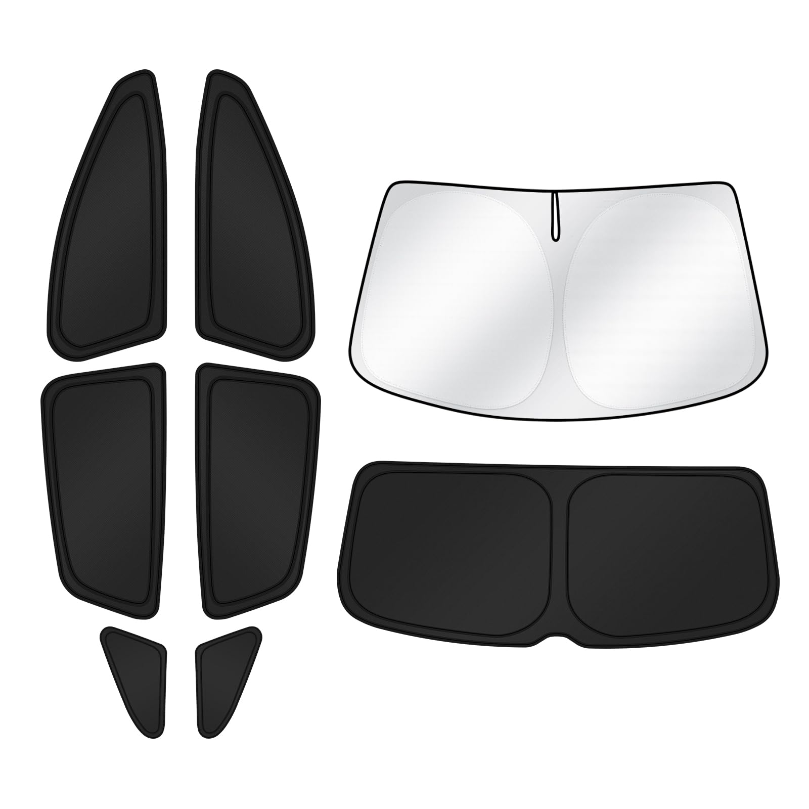 Canvcle Sunshades For 2021-2025 Volkswagen/Vw Id.4 Accessories Windshield Sun Shade Side Rear Window Shade Cover Sun Visor Shiel