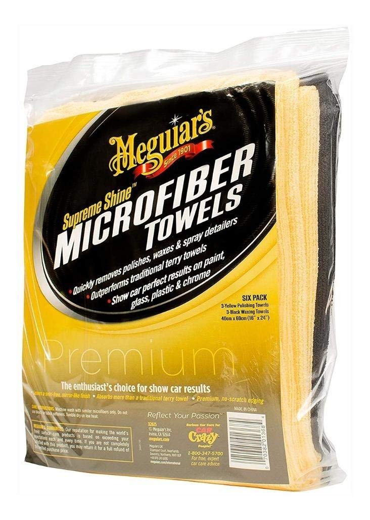 Meguiar'S X2025 Supreme Shine Microfiber Towels - 6 Pack