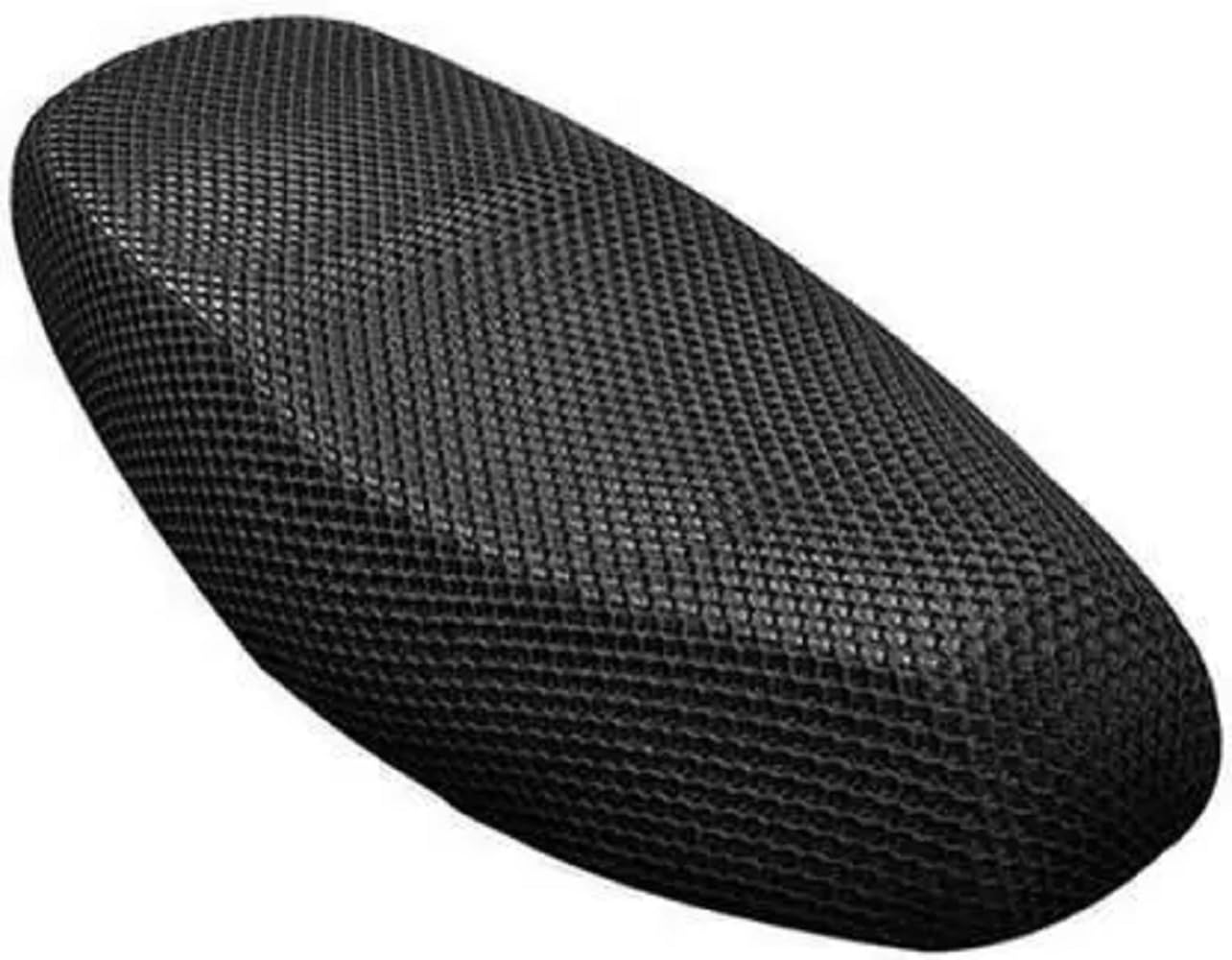 Lakshmina Enterprises Free Size 3D Breathable Mesh Net Cushion Black Single Scooty/Bike Seat Cover for Honda Activa Old, Activa 
