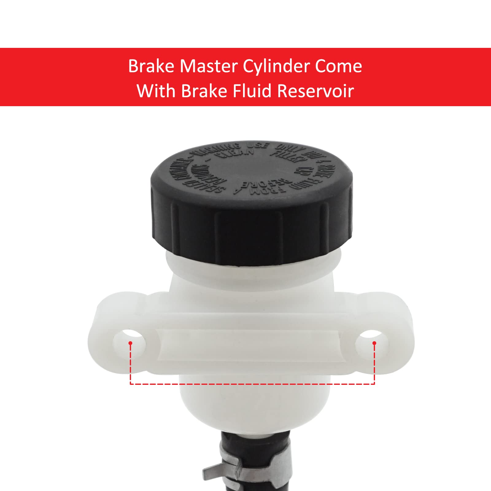 Rear Brake Master Cylinder For 2011-Up Polaris Sportsman 400 450 500 570 800 Etx Hawkeye,Oem# 1911688 1912301