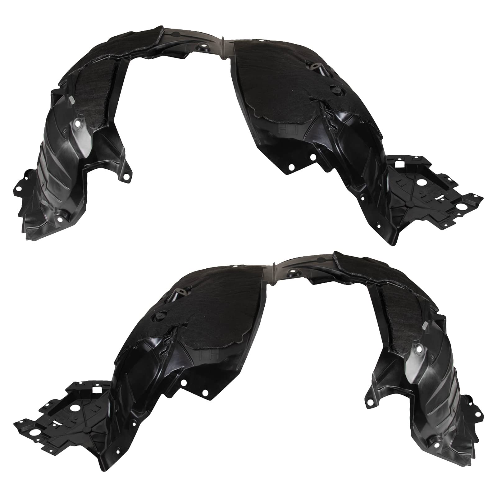 Trq Front Inner Fender Liner Set Compatible With 2021-2023 Nissan Rogue Ni1248182 Ni1249182